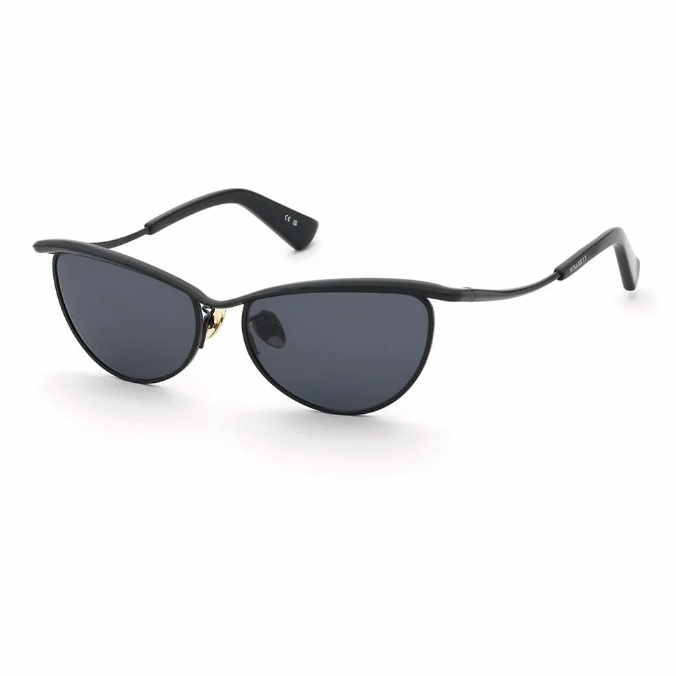 Nina Ricci Sunglasses SNR406-54-0530 Total Shiny Black 54