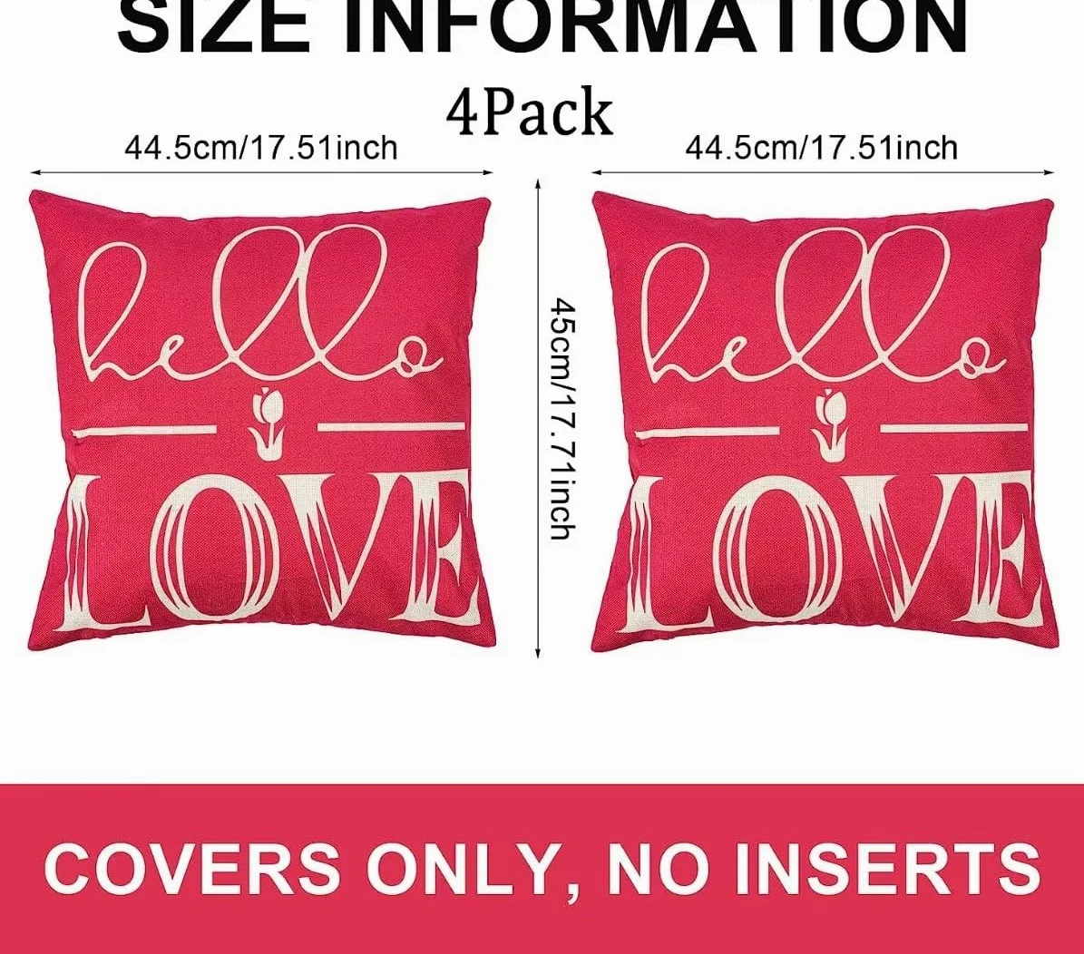 Cuscino per Divano 75x75cm/29x29in 4 Pack Fodere per Cuscini Impermeabili Natale Fodera per Cuscino Decorativo Copricuscini in Lino per Divano Casa Esterni Interni Fodere Cuscino Esterno ZC-111