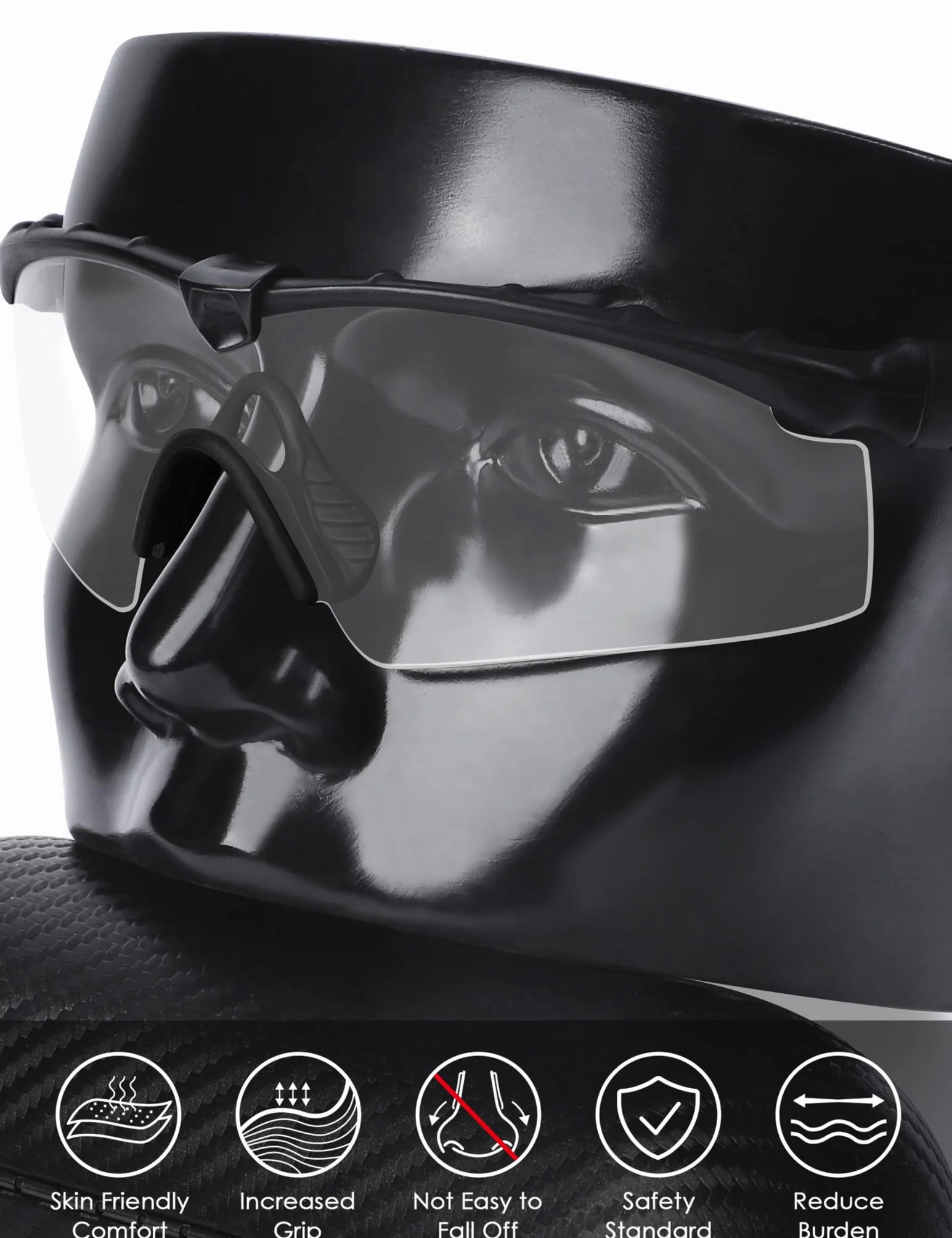 Oakley M Frame 2.0 Strike/Si M Frame 3.0 OO9146 Clip di ricambio per occhiali da sole Nero BLAZERBUCK
