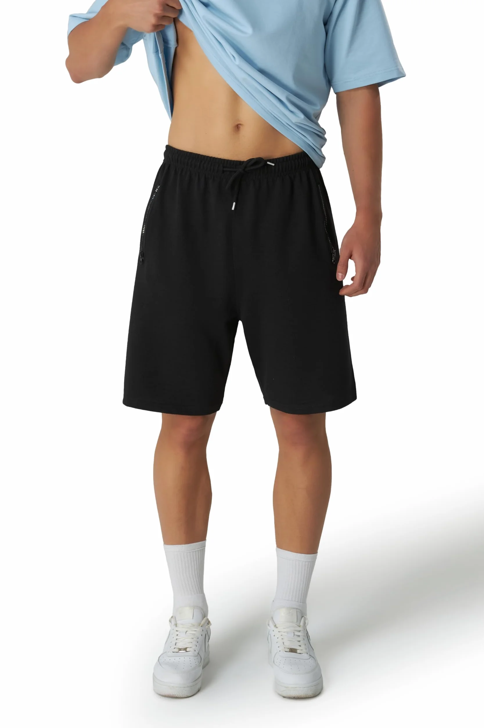 Smith & Solo Pantaloncini corti sportivi da uomo in cotone per jogging fitness tennis