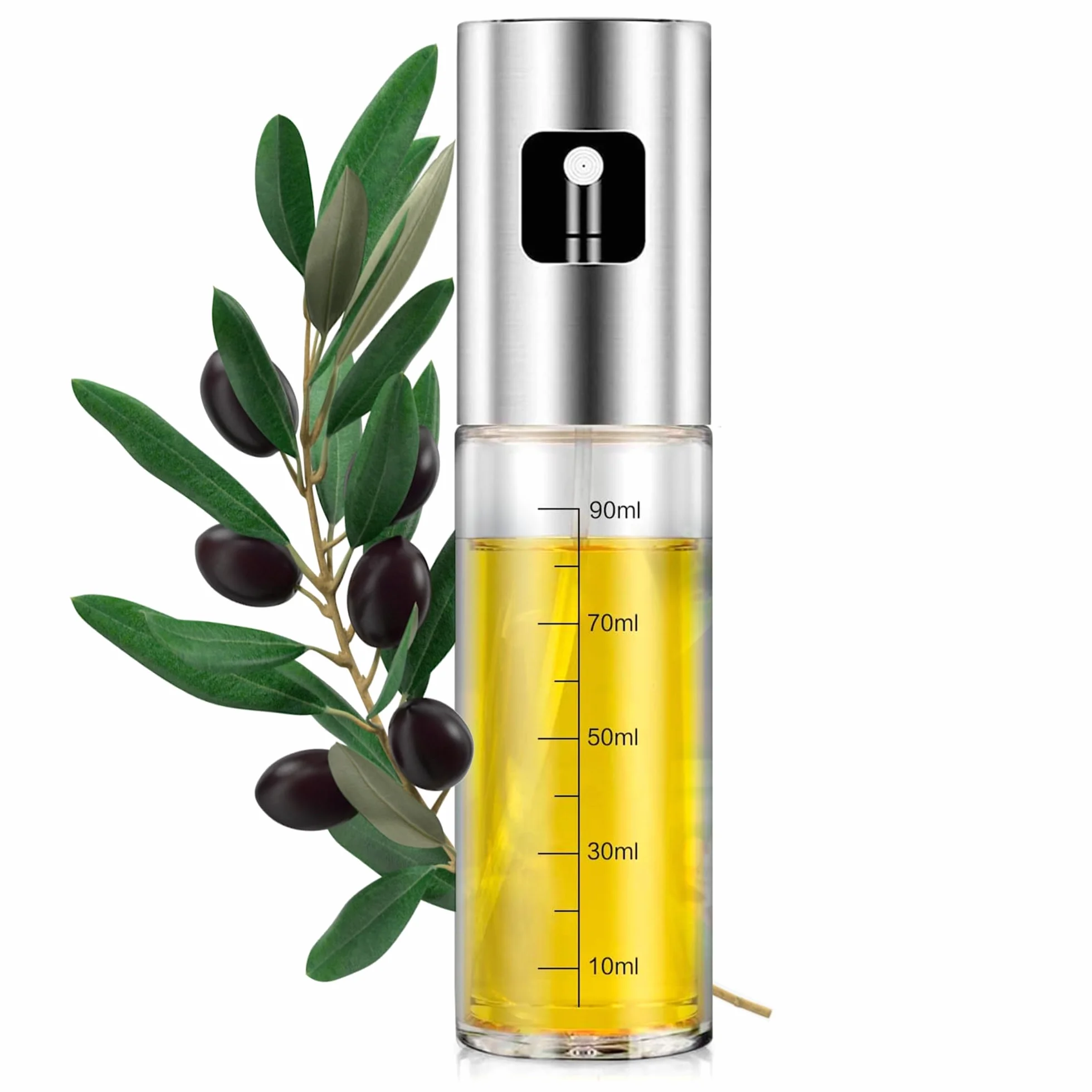 PORTENTUM Spruzzatore Olio Spray 100ml Antigoccia Oliera Vetro con Dispenser