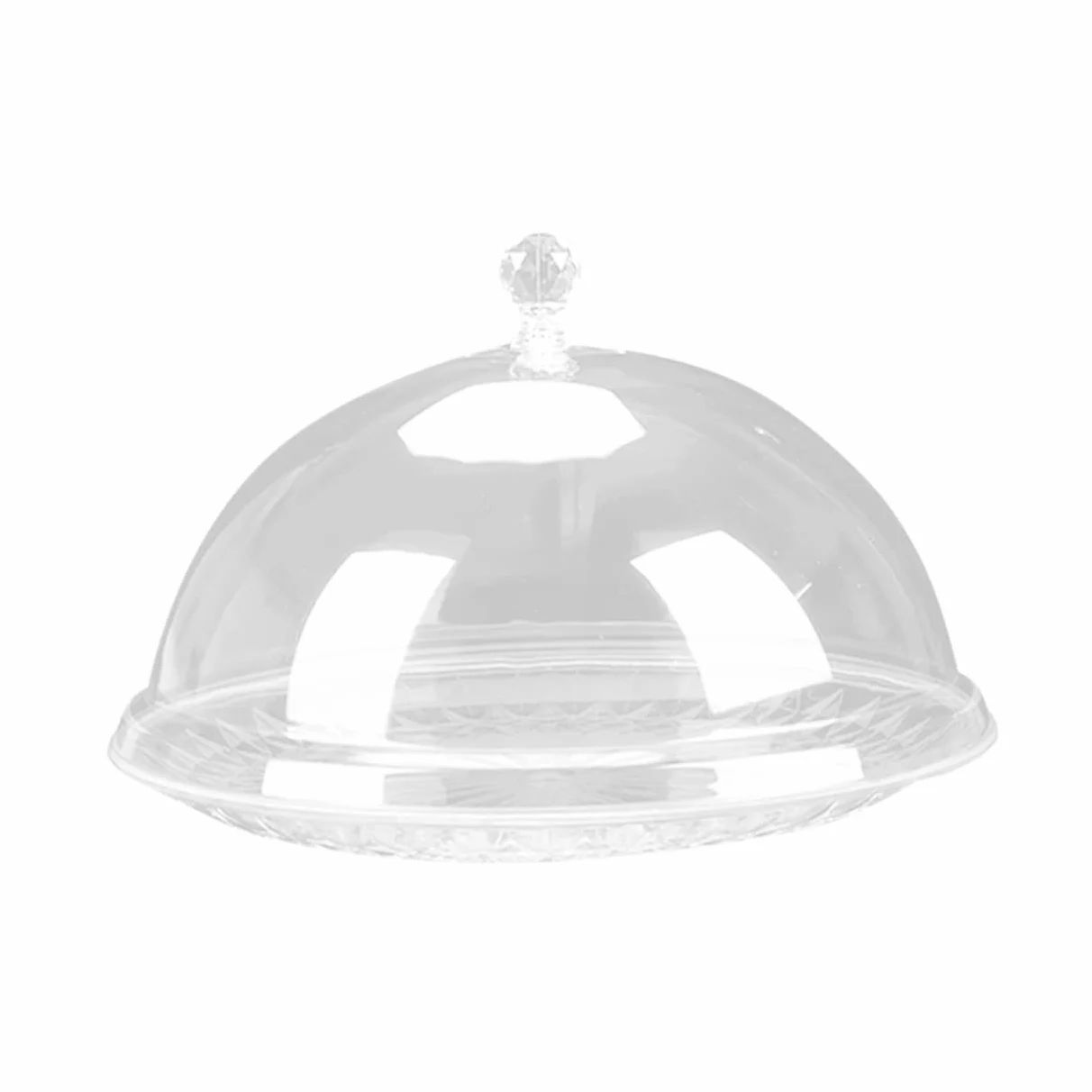 Piatto Rotondo da 30 cm per riporre Snack con Coperchio Antipolvere da 12 Pollici, Vassoio Multifunzionale per Frutta e Dolci, per Uso Domestico e per Matrimoni