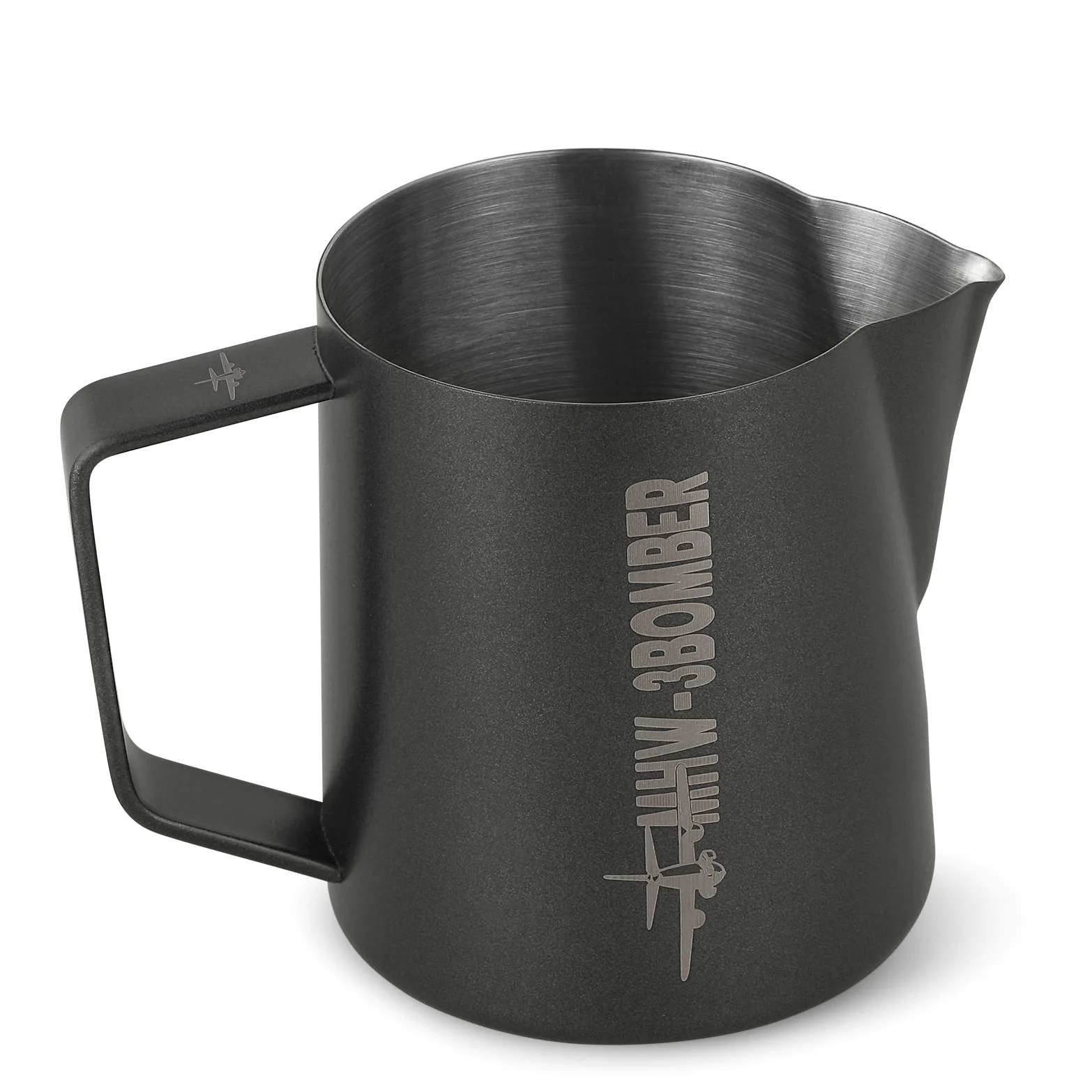 MHW-3BOMBER Brocca per latte 500ml, brocca per latte in acciaio inossidabile per macchina da caffè, accessori per caffè per barista domestico, tazza per cappuccino e arte del latte, brocca per schiuma