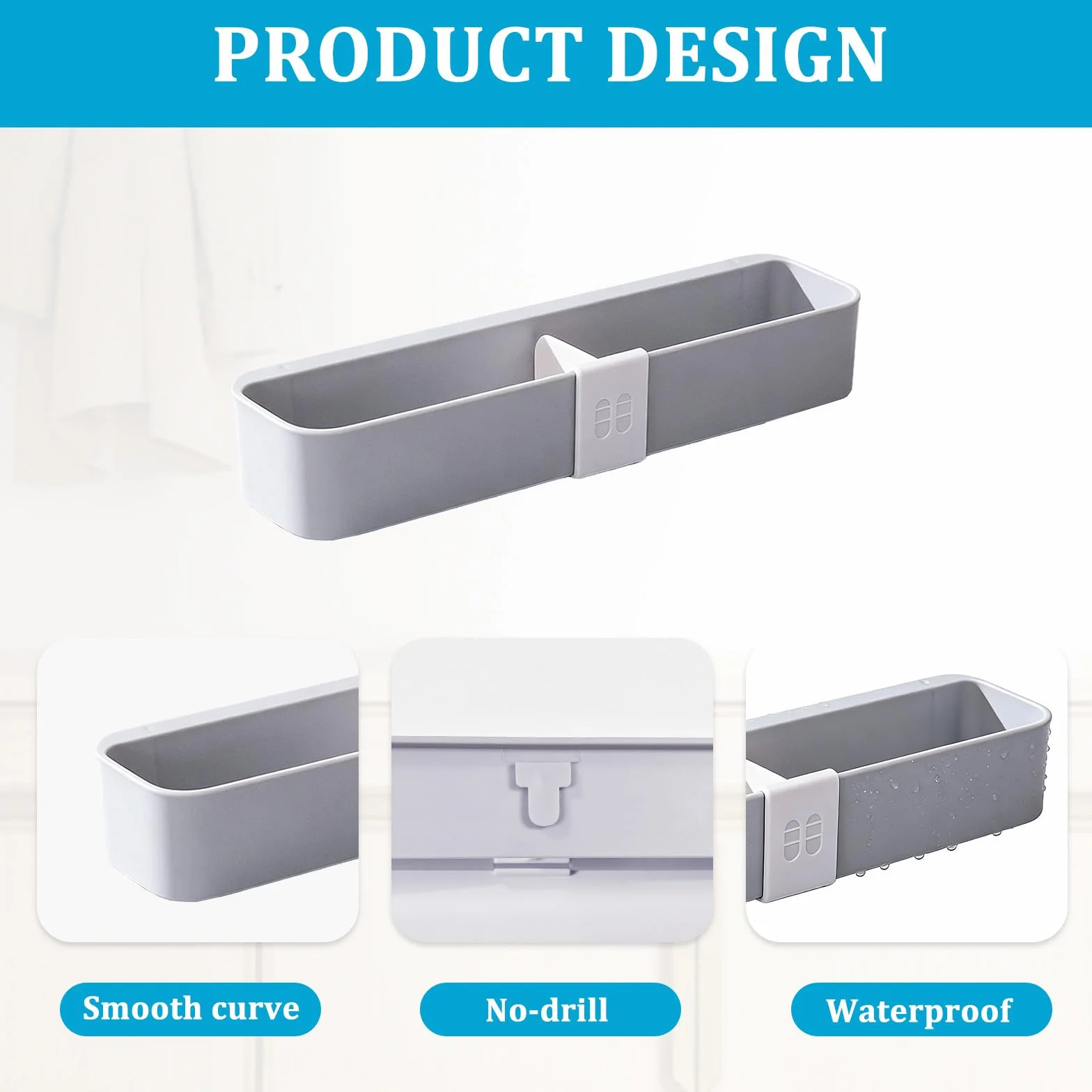 Organizer Scarpe Scaffale Parete 4 Pezzi Grigio