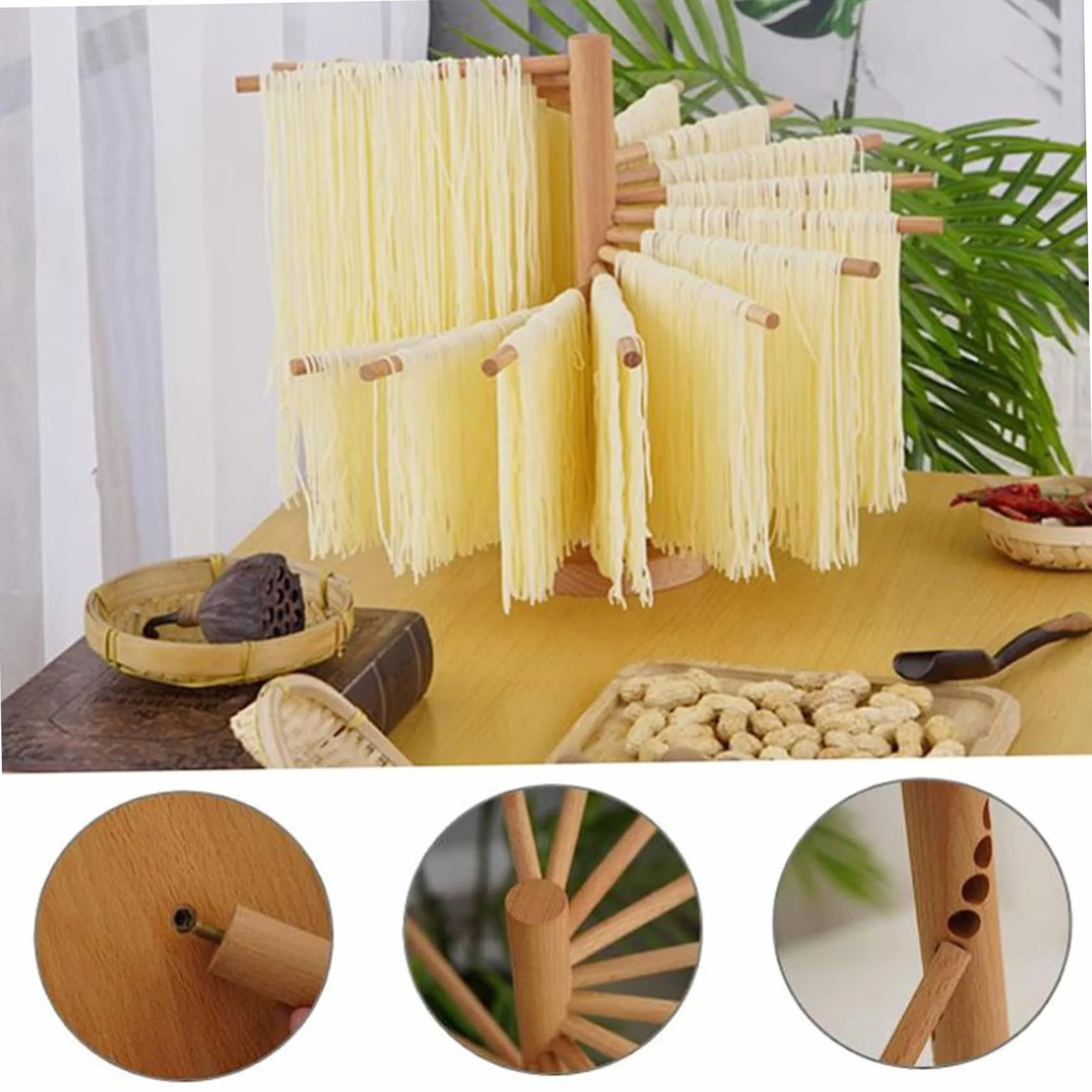 Stendino per pasta Stendino per tagliatelle pieghevole in legno per spaghetti fatti in casa Stendino per pasta per cucina domestica Stendino per tagliatelle Stendino per pasta Stendino per pasta piegh