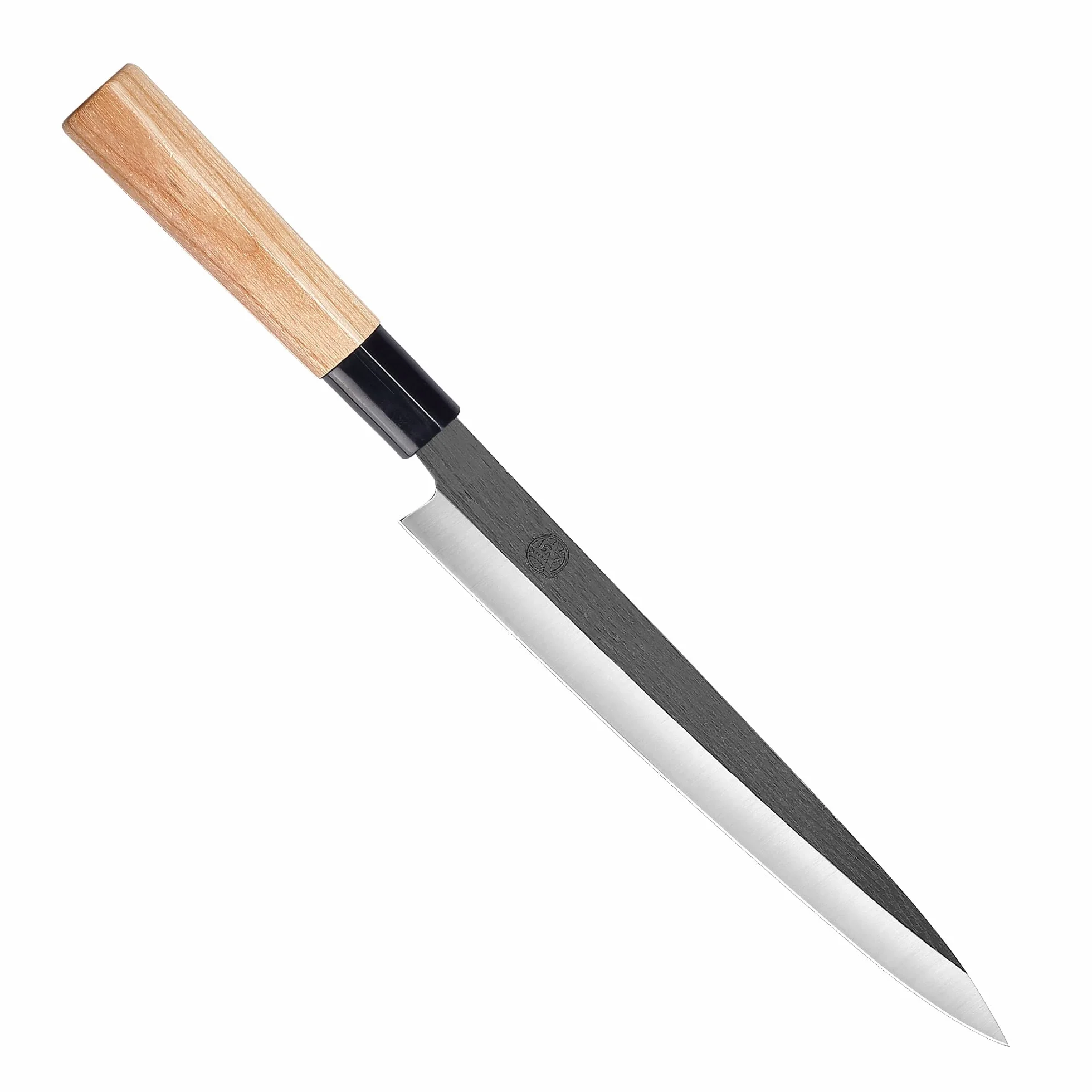 MITSUMOTO SAKARI 28 cm Coltello Yanagiba Giapponese in Lega di Tungsteno, Coltello Sashimi Professionale Forgiato a Mano