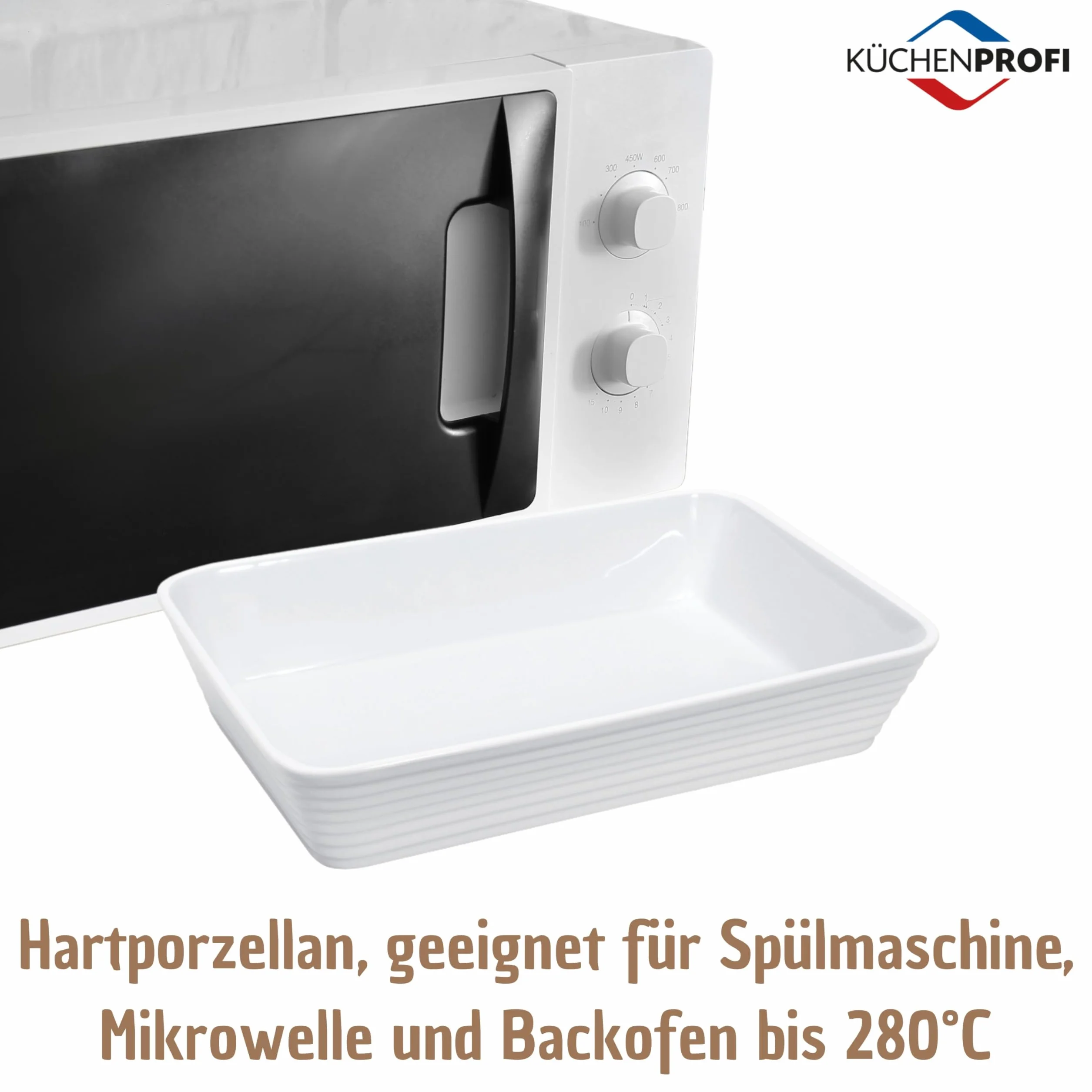 Küchenprofi 750118220 - Teglia per sformati in porcellana, rettangolare, 20 cm