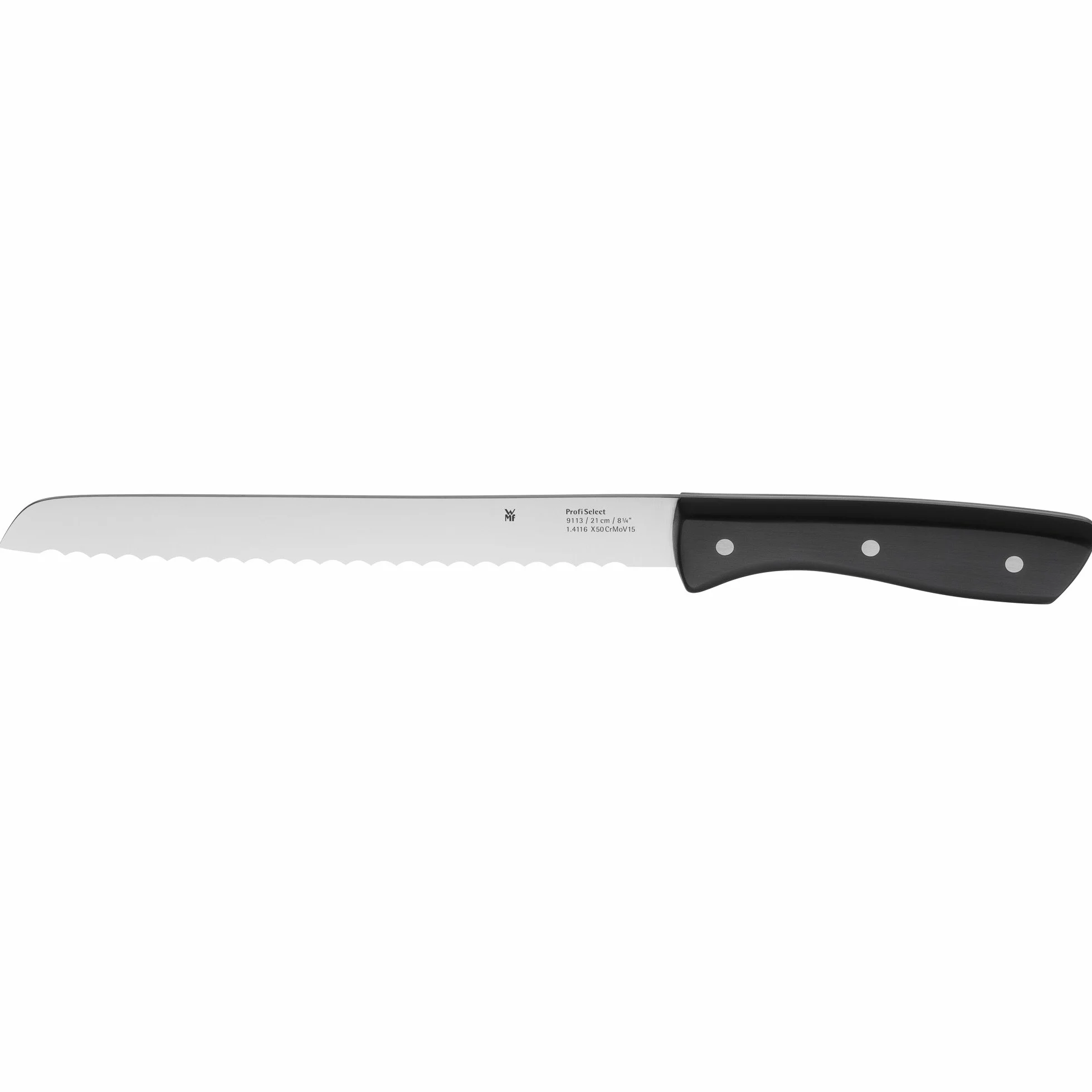 WMF Ceppo portacoltelli con set di coltelli da cucina con portacoltelli, 6 coltelli affilati, blocco in legno laccato, lama speciale in acciaio