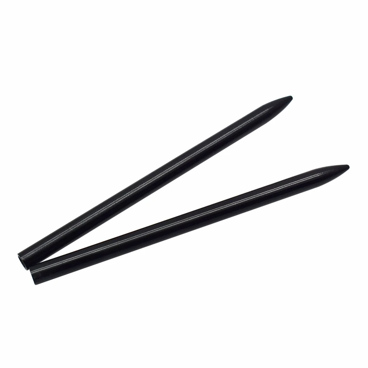 Aghi in alluminio per paracord 88,5 mm, confezione da 2, per braccialetti Paracord 550 (nero)