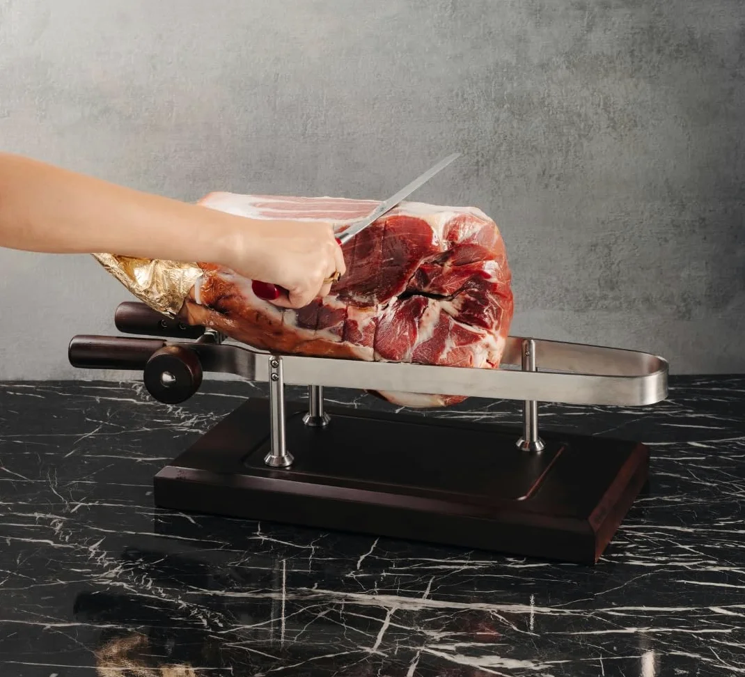 Berkel Morsa per prosciutto Italiano con Base in Legno Scuro