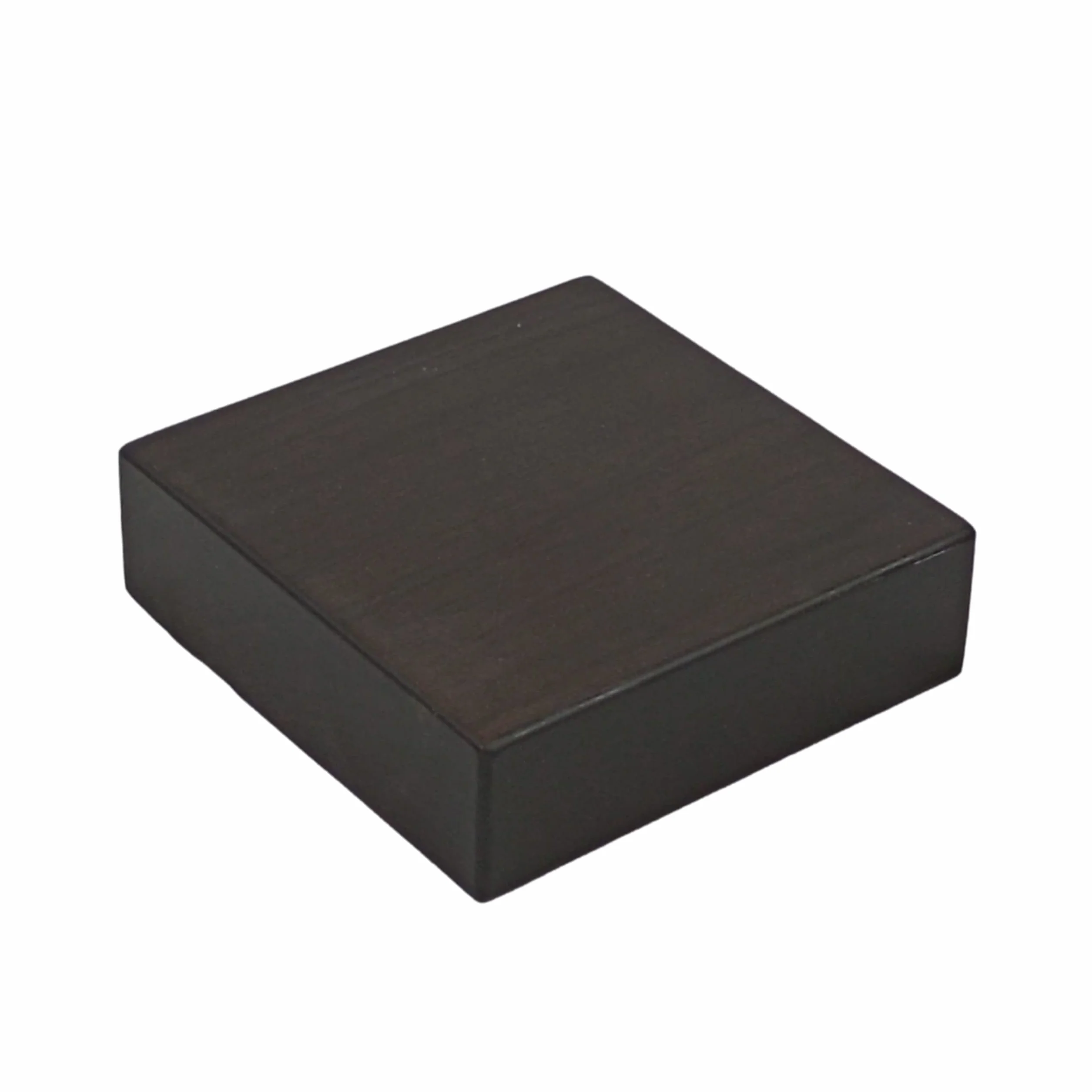 Pedane in legno dritto massello noce scuro opaco 10x10x3