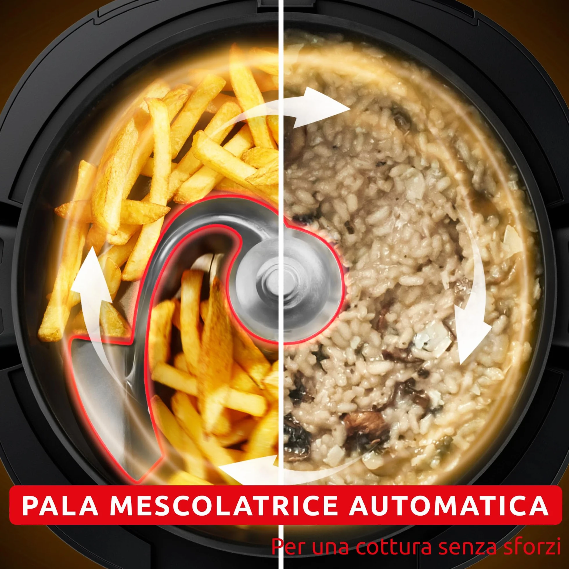 Moulinex Cookeo Infinity Multicooker con Pala Mescolatrice Automatica, 20 Modalità di Cottura, Pentola a Pressione, Friggitrice ad Aria, Cottura a Vapore, Schermo LED Wi-Fi