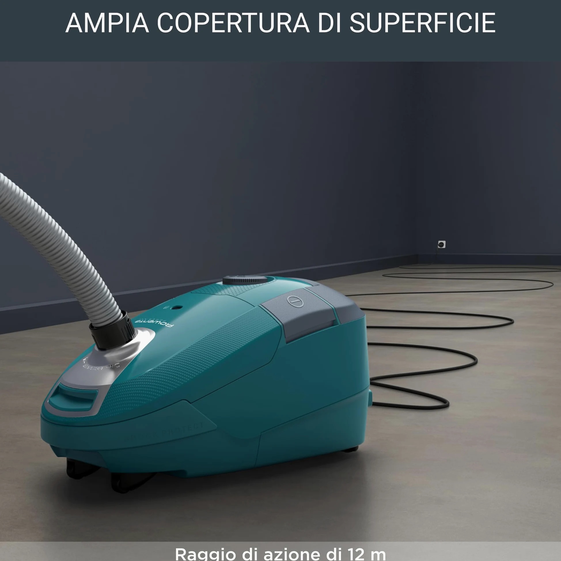 Rowenta RO3143 Aspirapolvere a Traino con Sacco Power XXL, Potenza 900W, Capacità 4.5L XXL, Sistema di Filtraggio a 3 Livelli, Pulizia con Ampio Raggio di Azione e Tecnologia Avanzata