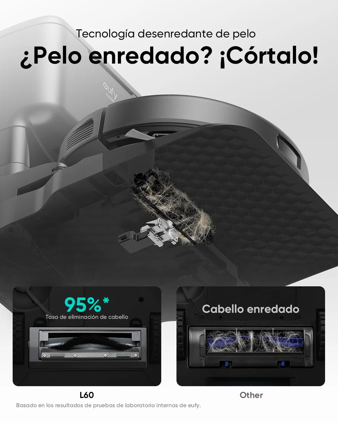 eufy L60 Robot Lavapavimenti e Aspirapolvere 5000 Pa Navigazione Laser iPath Ricondizionato