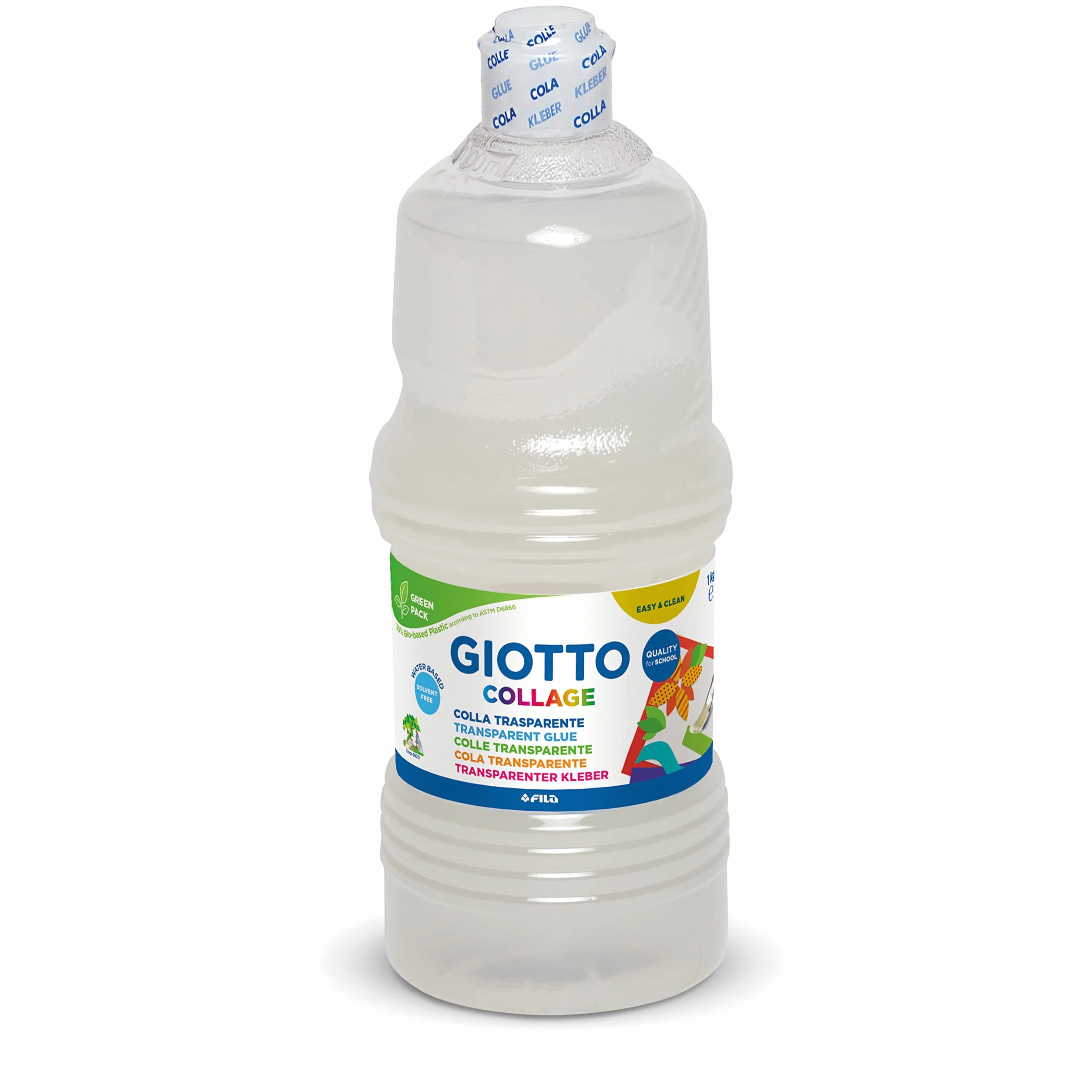 GIOTTO COLLAGE - Flacone Da 1Kg Colla Per Collage, Trasparente