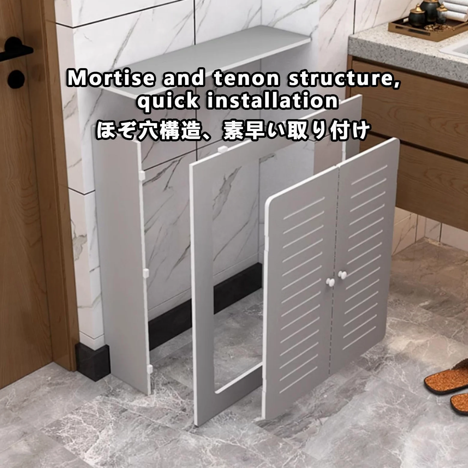Copertura per termosifone con ripiano griglia, forte portante e design schermato per soluzioni di riscaldamento della camera da letto