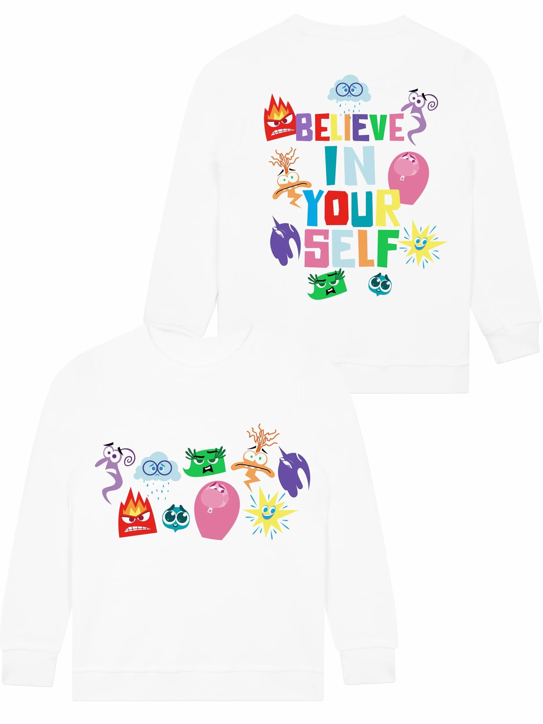 Disney Felpa Inside out 2 Personaggi Felpa Bambina | Felpe Ragazza | Maglione Ragazza | 3 E 13 Anni