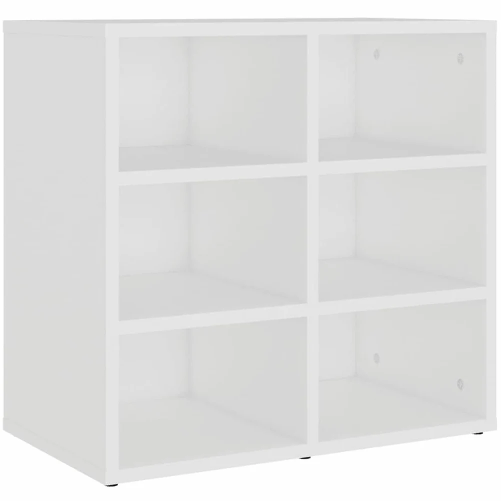 Armadio a scarpe, 52,5 x 30 x 50 cm, 6 scomparti | Legno Di Ingegneria Robusto, Montaggio A Parete O A Pavimento, Ventilazione, Manuale Incluso