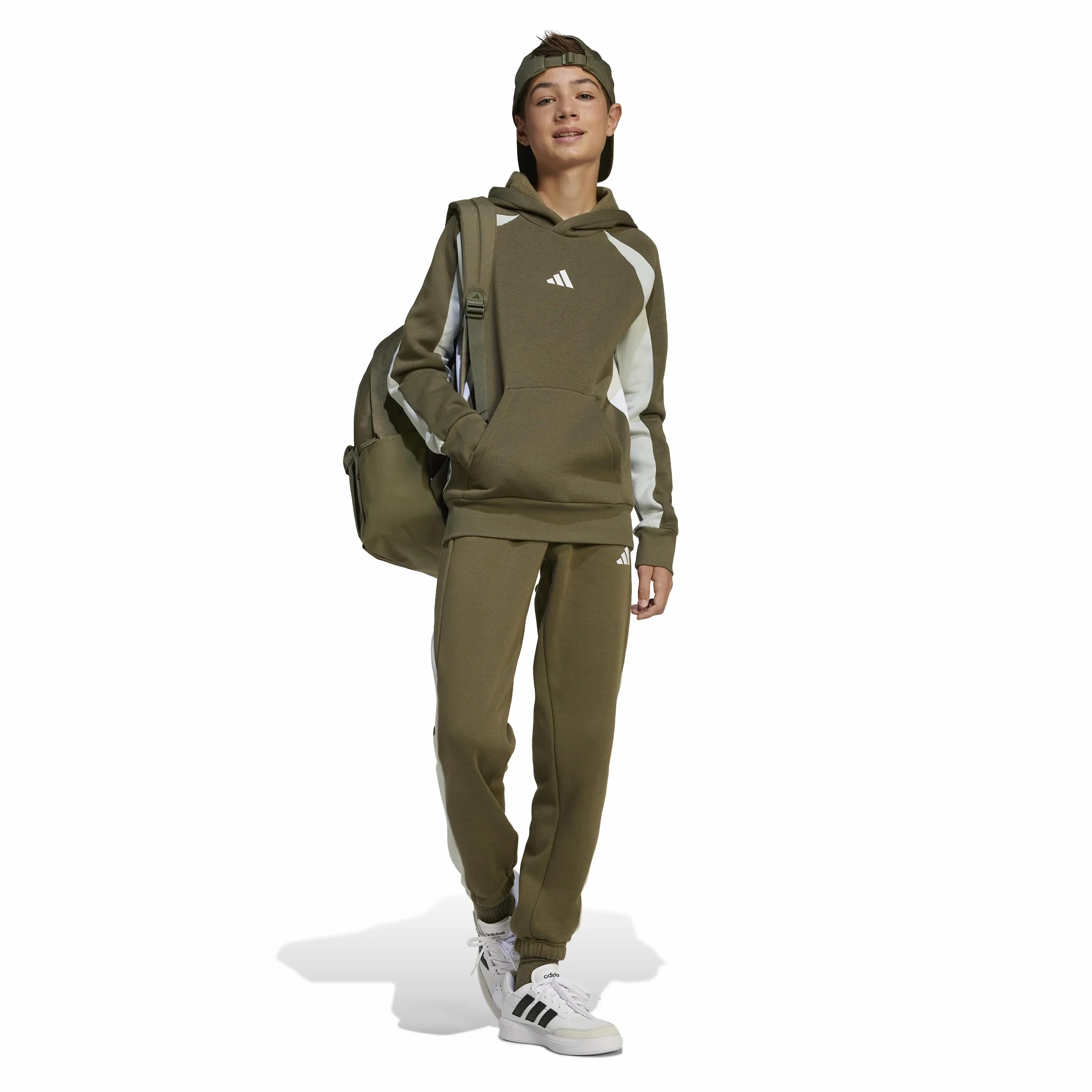 adidas Seasonal Essentials Colorblock Fleece Hoodie
