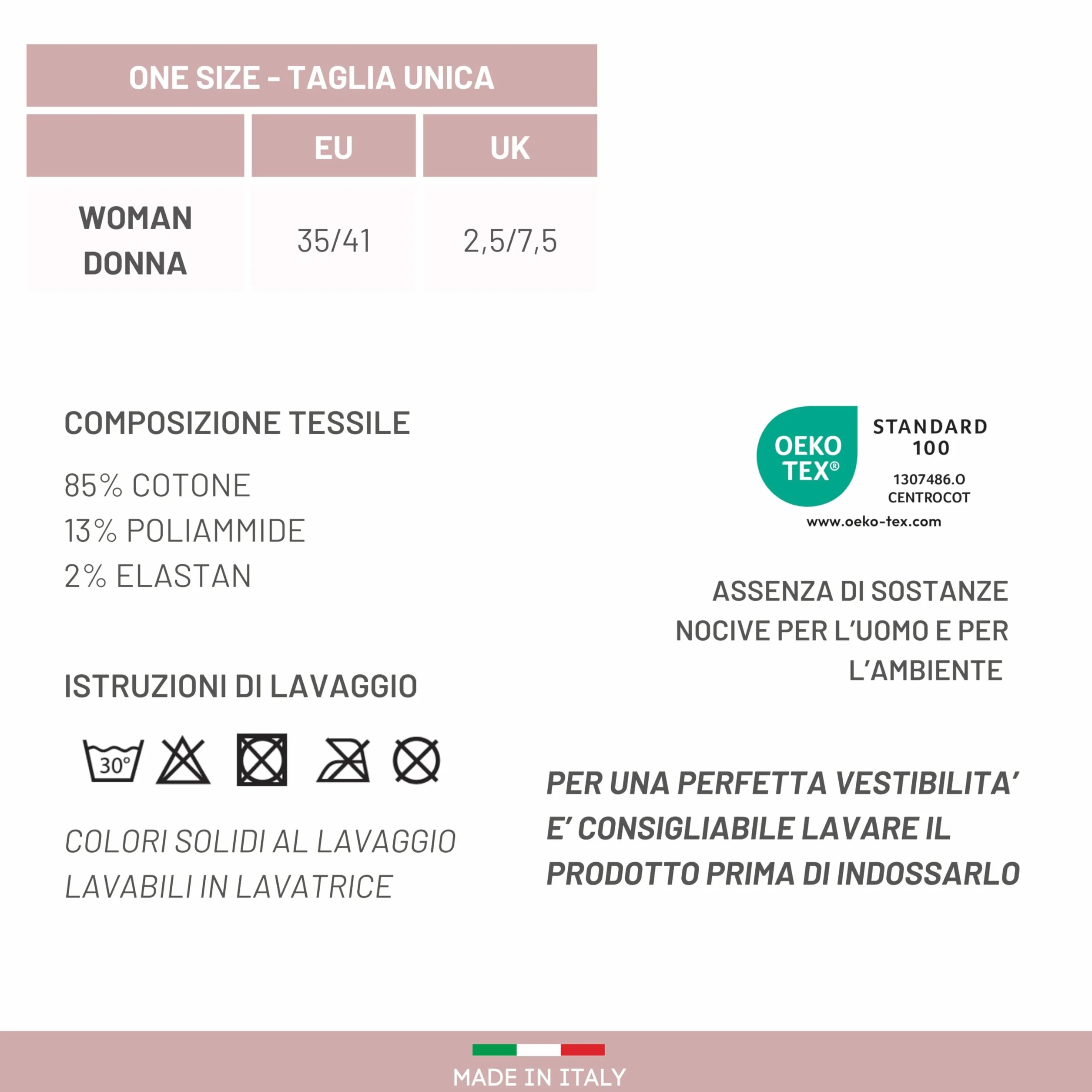 LEON D'ORO Calzini SENZA ELASTICO Donna COTONE LEGGERO Calze Donna FILO DI SCOZIA Made in Italy
