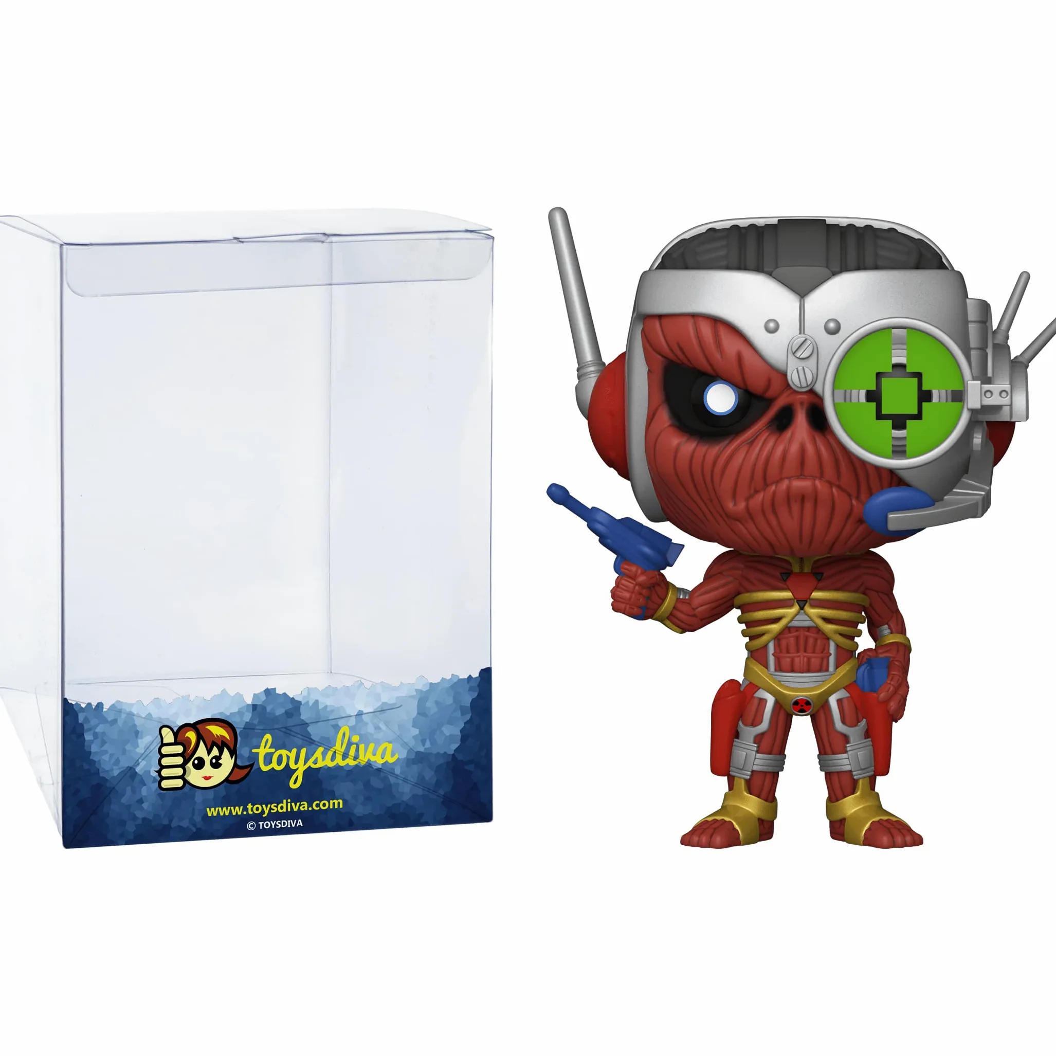Somewhere in Time Eddie: P o p ! Rocks - Set di figurine in vinile con 1 pellicola di protezione grafica compatibile "ToysDiva" (248 - 57607 - B)