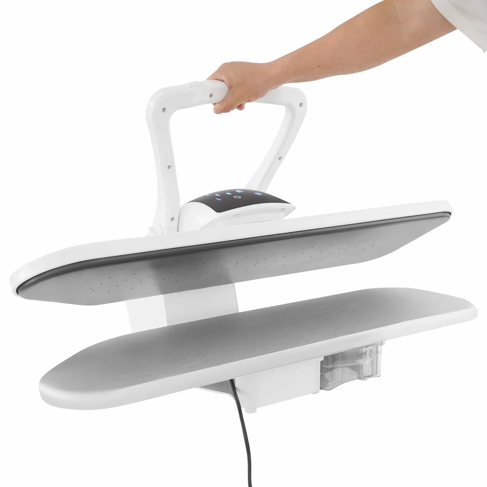 Pressa da stiro a vapore intelligente da 36 pollici, pressa da stiro professionale da 2200W con regolazione della temperatura LCD touch, grande pressa da stiro a vapore per uso domestico e negozi di