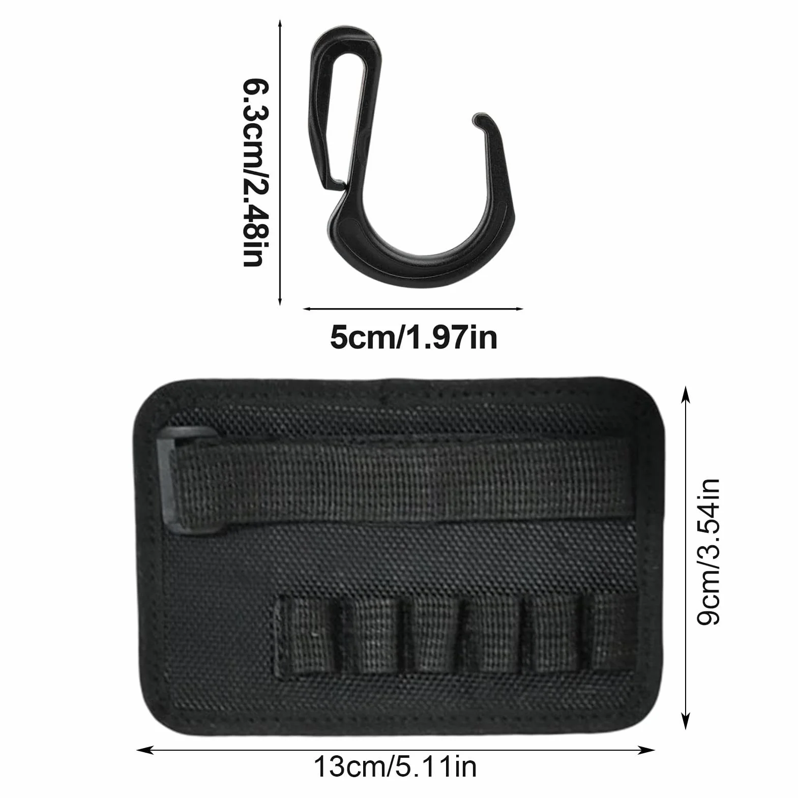 Ganci per ombrelloni da patio, gancio antiscivolo per ombrellone da cortile, ganci per ombrellone da spiaggia, facile da installare, con 6 ganci, per asciugamani, borse, fotocamere, occhiali da sole e
