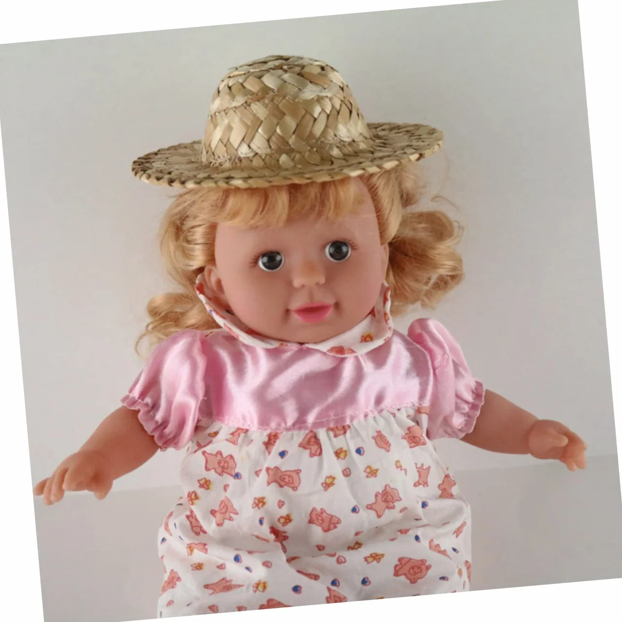 10pezzi Cappelli di Paglia Miniatura Cappelli Intrecciati per Bambole per Artigianato Accessori per Case delle Bambole Decorazioni per Fotoricampeggi