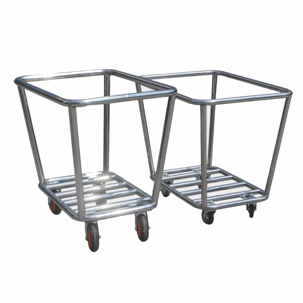 Carrello per Lavanderia, Carrello Per Lavanderia Commerciale Da 1 Confezione Con Ruote, Lavanderia Industriale Con Borsa Oxford Rimovibile E Telaio In Acciaio Per La Casa Di Hotel, Lavanderia