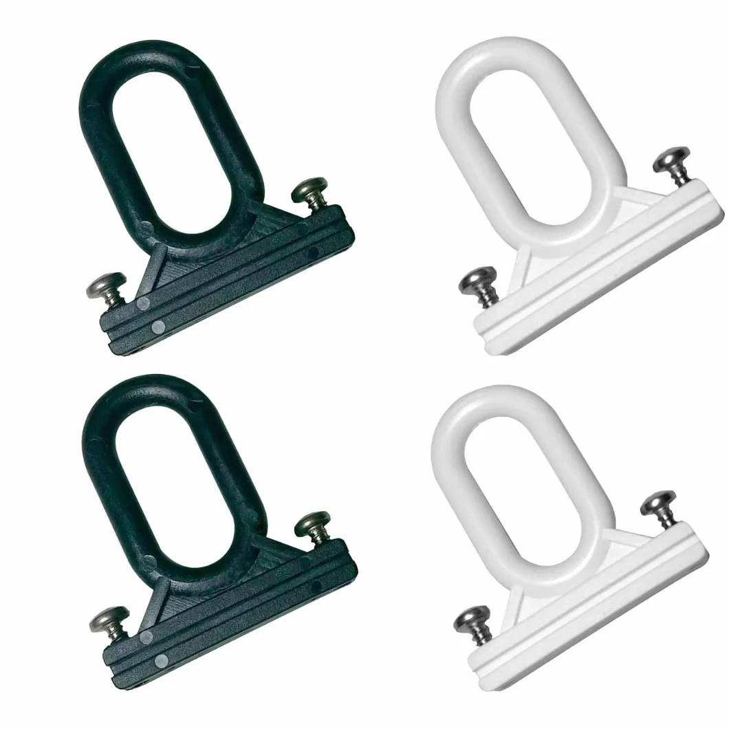 Ganci per Tende da Sole Esterno 1 COPPIA Bianco Tempotest PVC Resistente