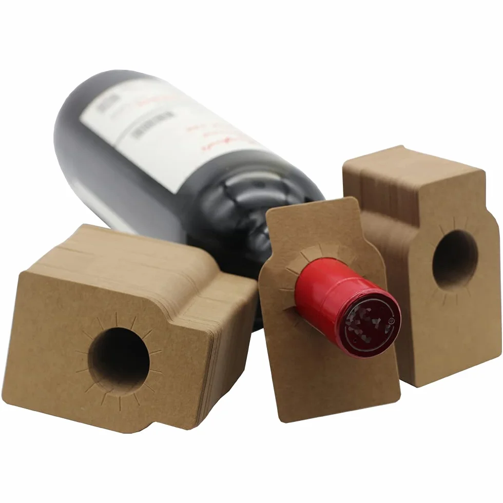 Etichette per Bottiglie di Vino, 200 Pezzi, per Cantina, Marrone
