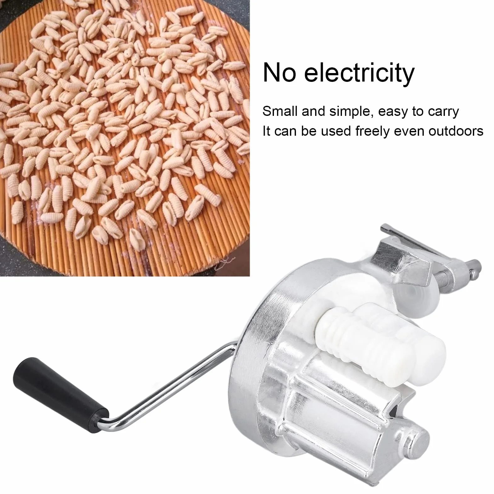 Macchina per Gnocchetti in Acciaio Inossidabile Macchina per Noodle Manuale Pressa a Manovella