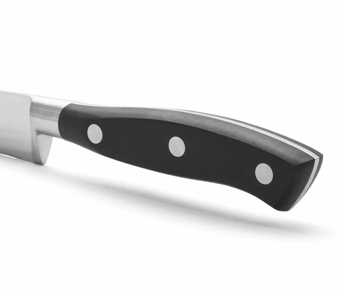 Arcos Coltello per Filettare con Lama in Acciaio Inossidabile Nitrum 200 mm – Manico Ergonomico in Poliossimetilene POM, Ideale per Filettare Carne e Pesce – Nero, Serie Riviera