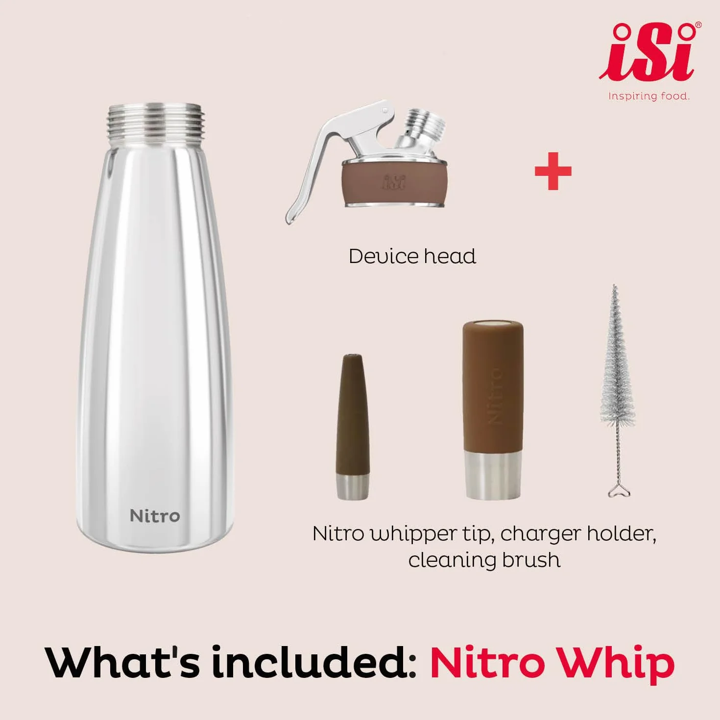 ISI Nitro Whipper, acciaio inossidabile, argento