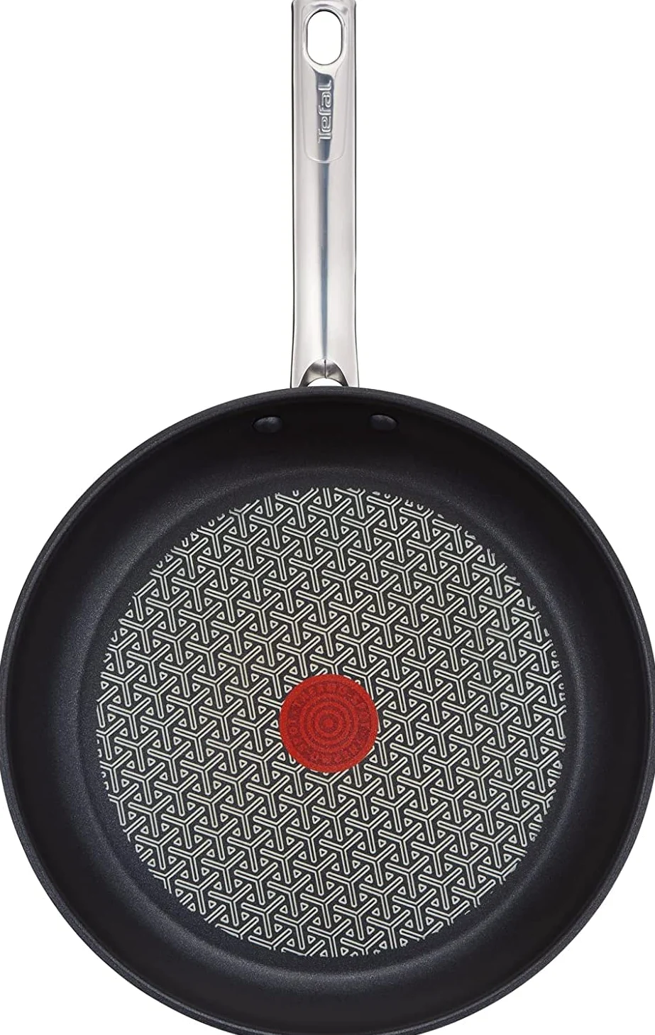 Tefal Duetto Set di 3 Padelle da 20/24/28 cm in acciaio inox, padelle antiaderenti, base spessa, rinforzata a prova di urti, facile pulizia, adatto a tutti i tipi di cucine