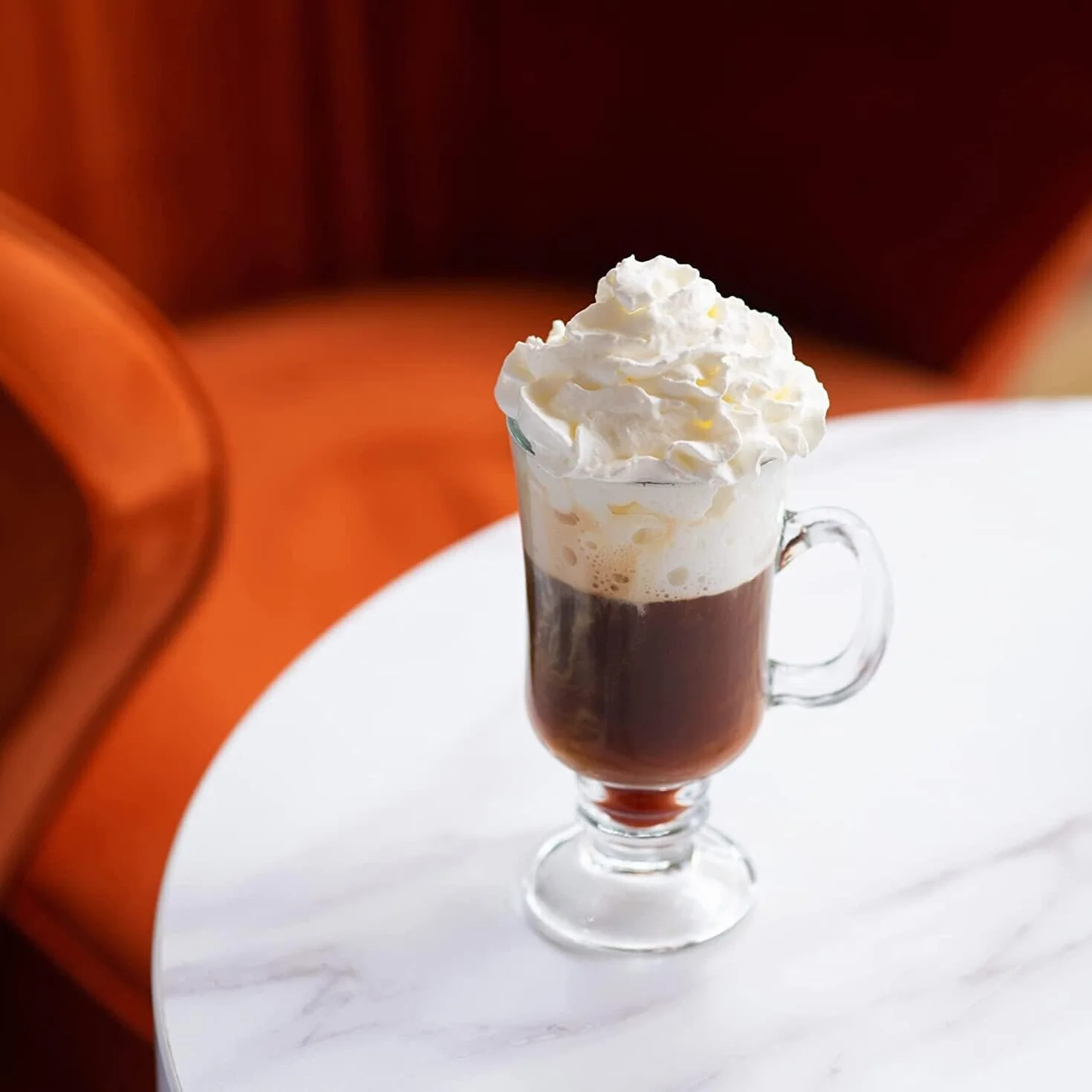 Irishcoff Pasabahce Calice in Vetro Irishcoffee con Manico, Trasparente, 12 Pezzi