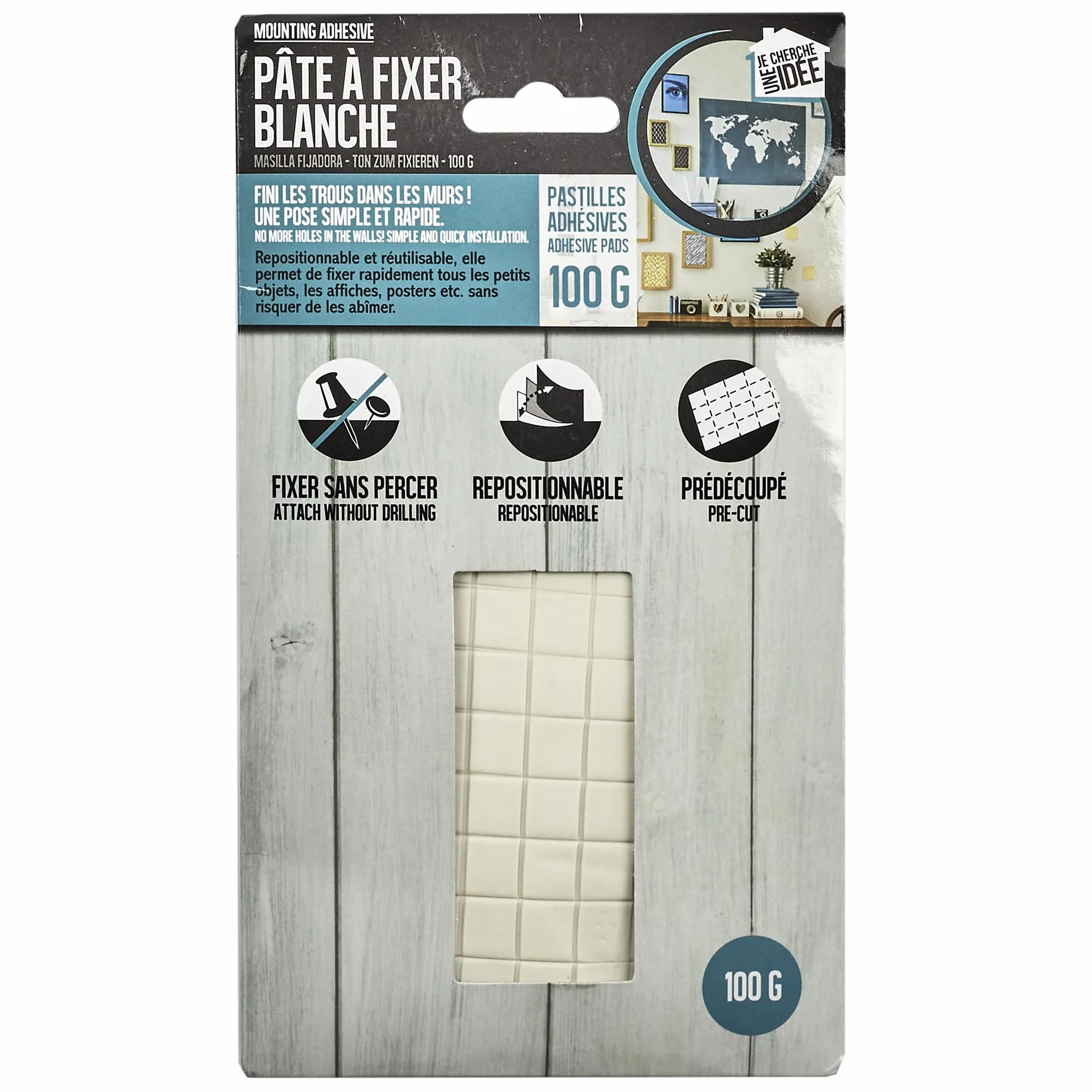 di8640 pasta para fijar – 100 gr, color blanco