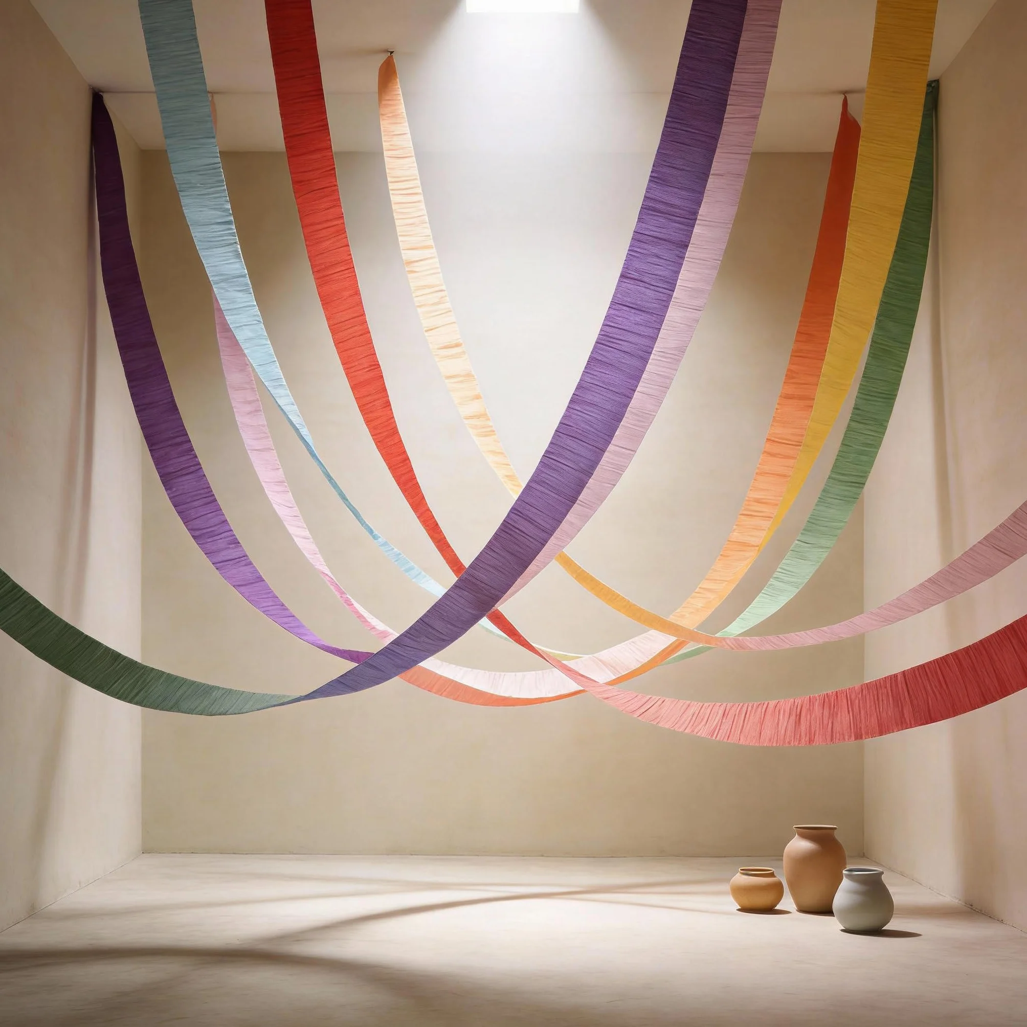 Carta Crespa Colorata 8 Rotoli 4,5 cm x 25 m Nastri Arcobaleno per Decorazioni Feste