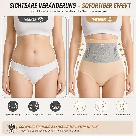 Generico Pantaloncini Modellanti Termogenici per Corpo Vita Alta Donna, Pantaloni Yoga Rassodanti