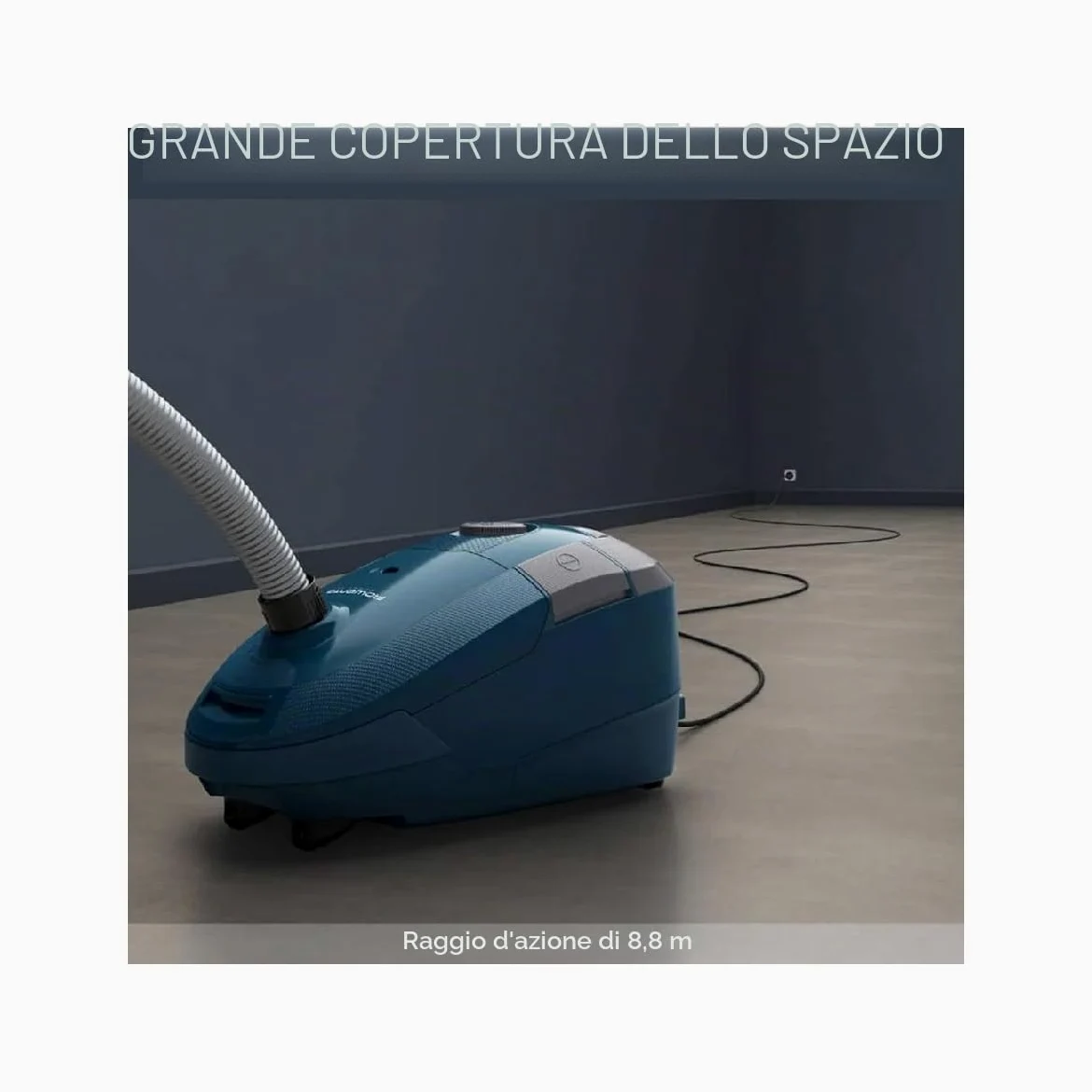 Rowenta Aspirapolvere con sacchetto RO3126 Power XXL, blu scuro/grigio
