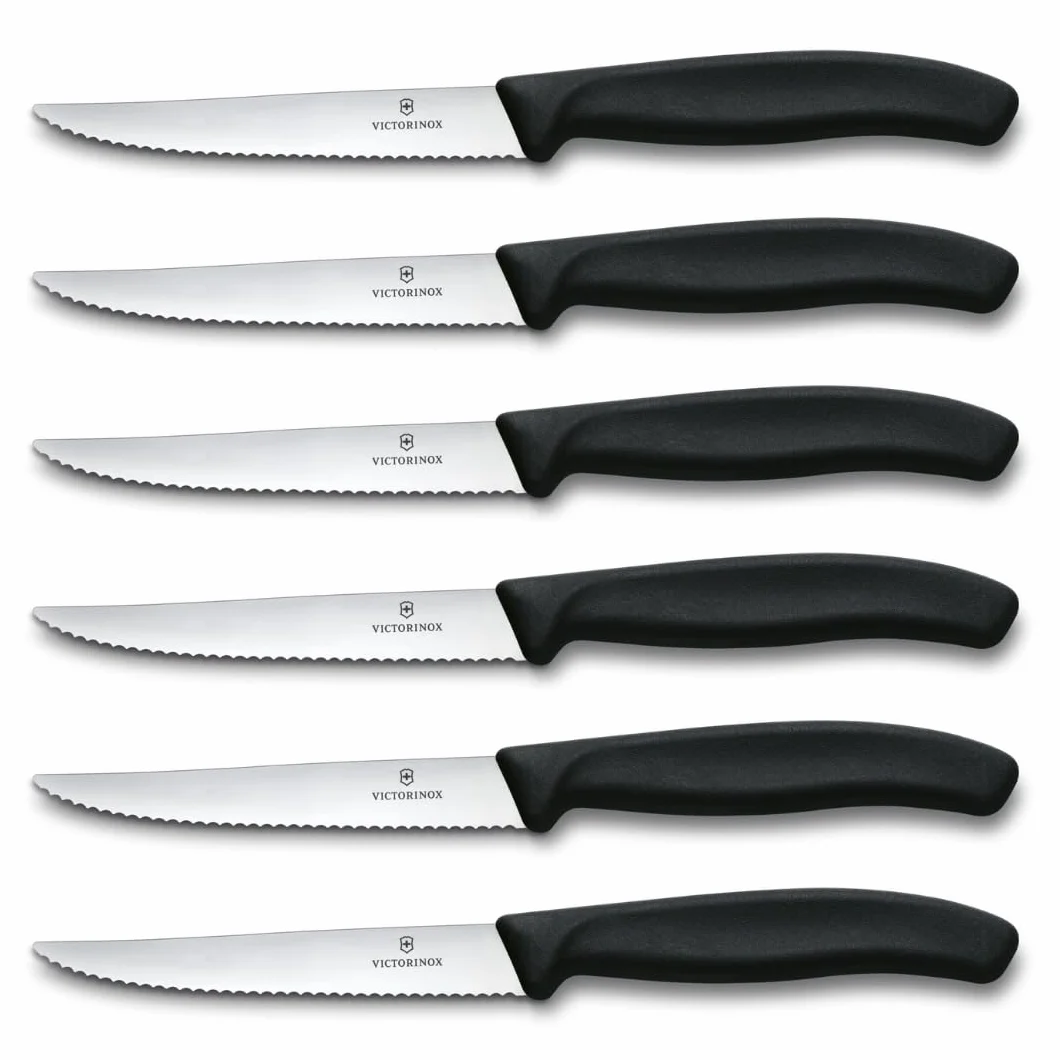 Victorinox Swiss Classic Set di Coltelli Bistecca e Pizza 6 Pezzi 11 cm