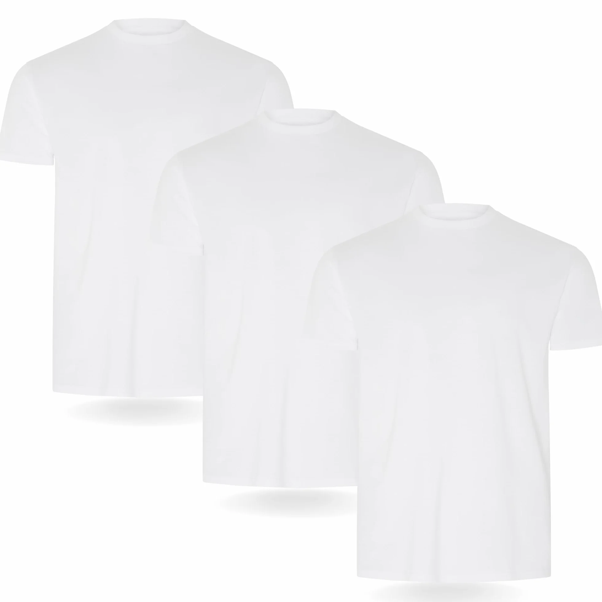 FM London Maglietta da Uomo Premium Cotone 100% Leggermente Aderente Morbida Confezione da 3/5