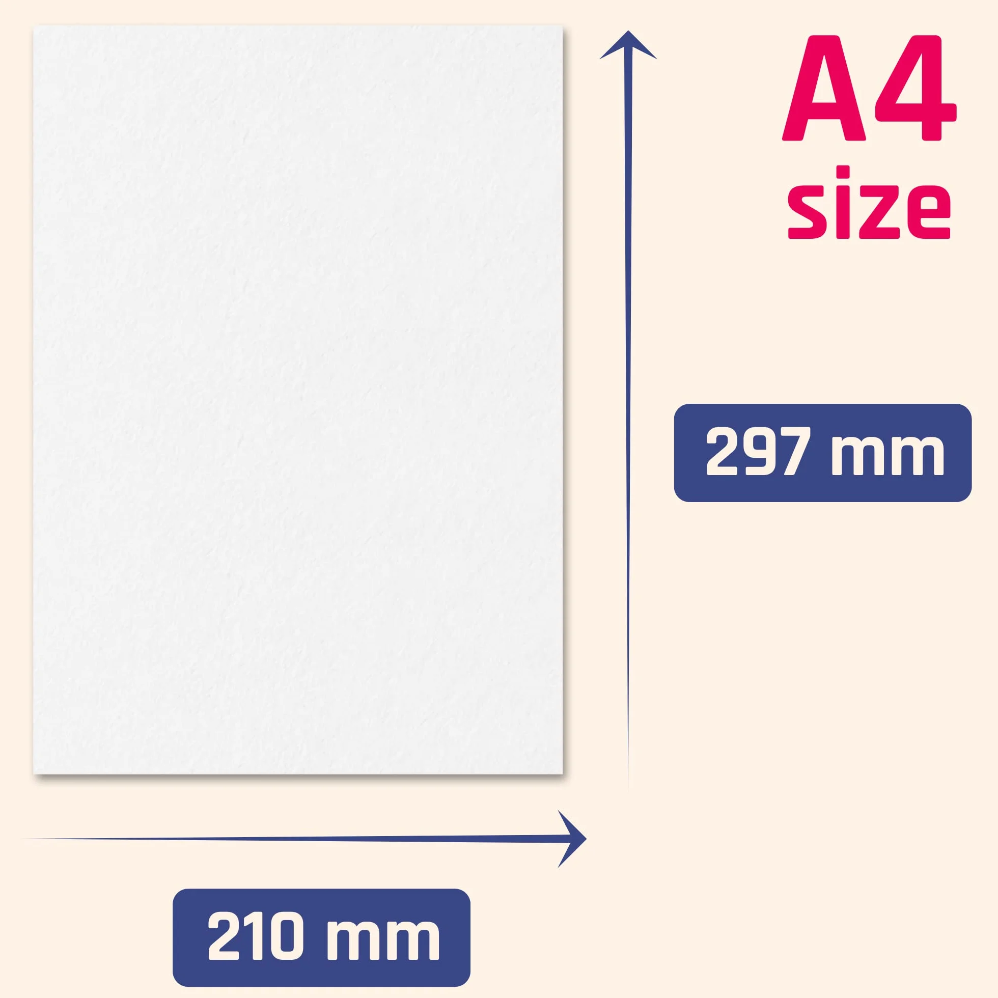 Bianco Carta Cartoncino A4 300g/m² 50 fogli