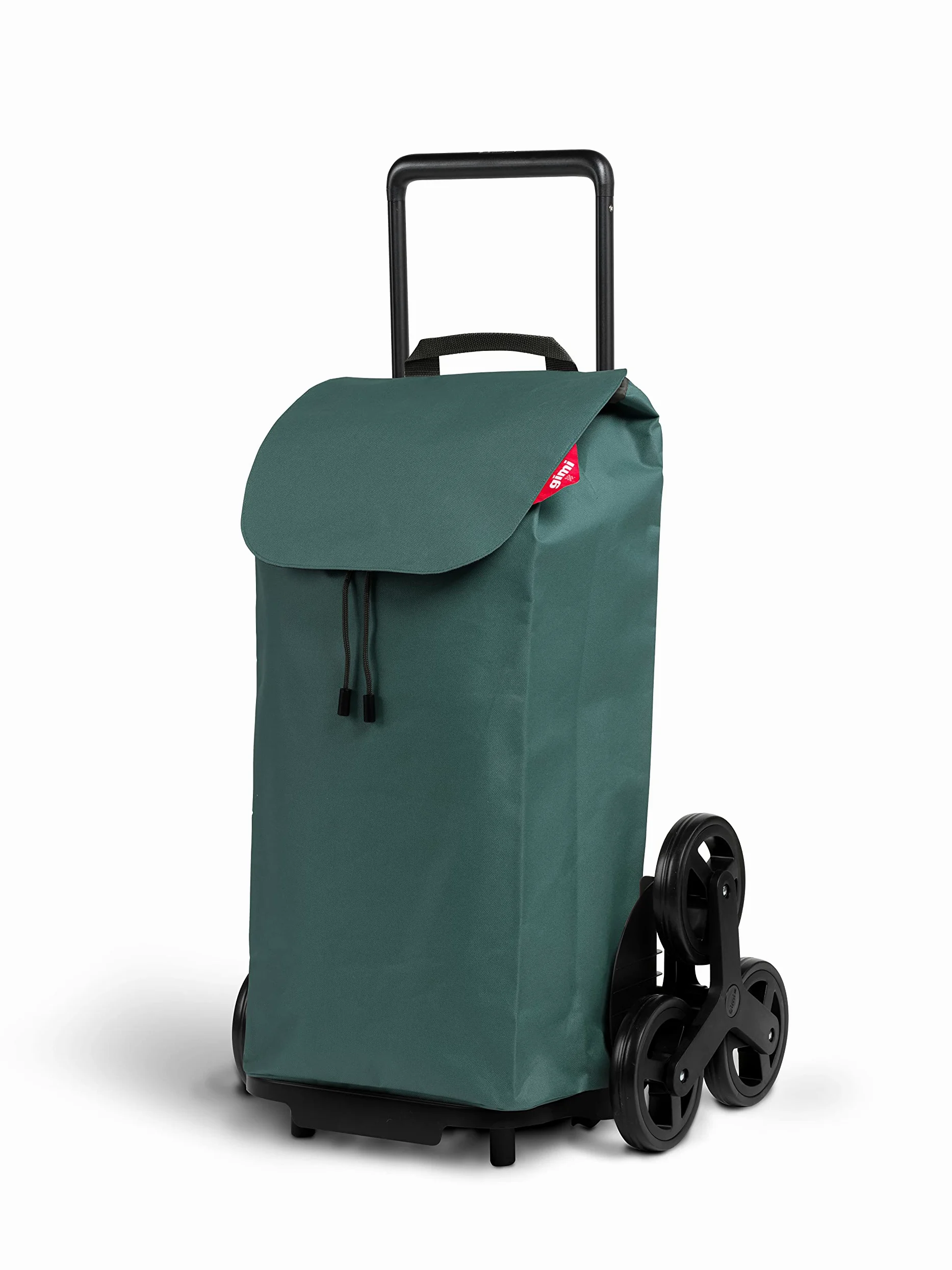 Gimi (GIMIV) 77565 Trolley per la Spesa con 6 Ruote, Impermeabile, 100% Poliestere, capacità 52 l, 44,1 x 50,7 x 95,6 cm, Poliuretano, Verde, Grande