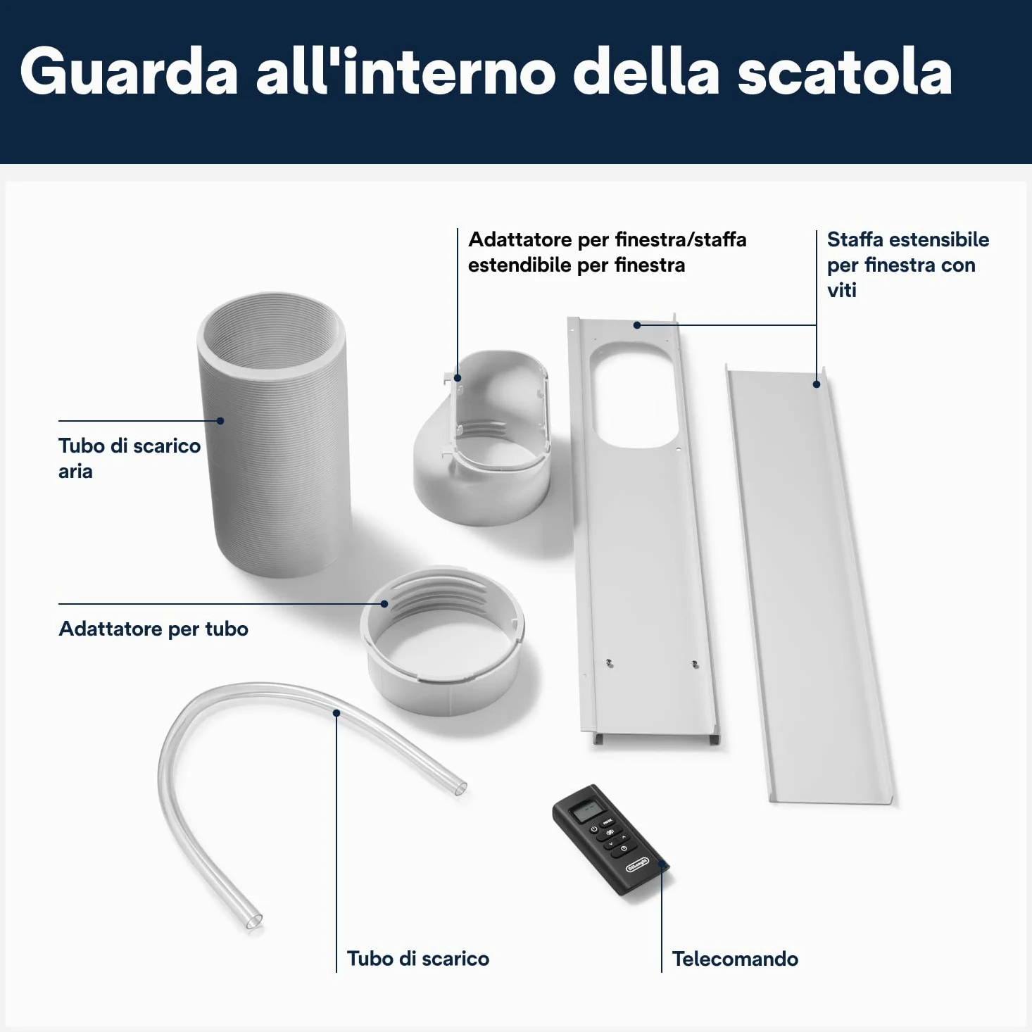 De'Longhi L'Originale Pinguino PAC EM82, Condizionatore portatile, Silenzioso, 9400btu/h, per ambienti fino a 80 m³, Funzione Deumidificazione, Gas Ecologico R290, Classe A, Timer 24H, Telecomando