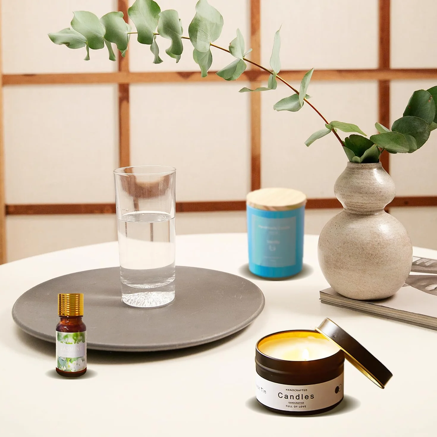 LINGQIAN Kit di produzione di candele, cera di soia per candele fai da te