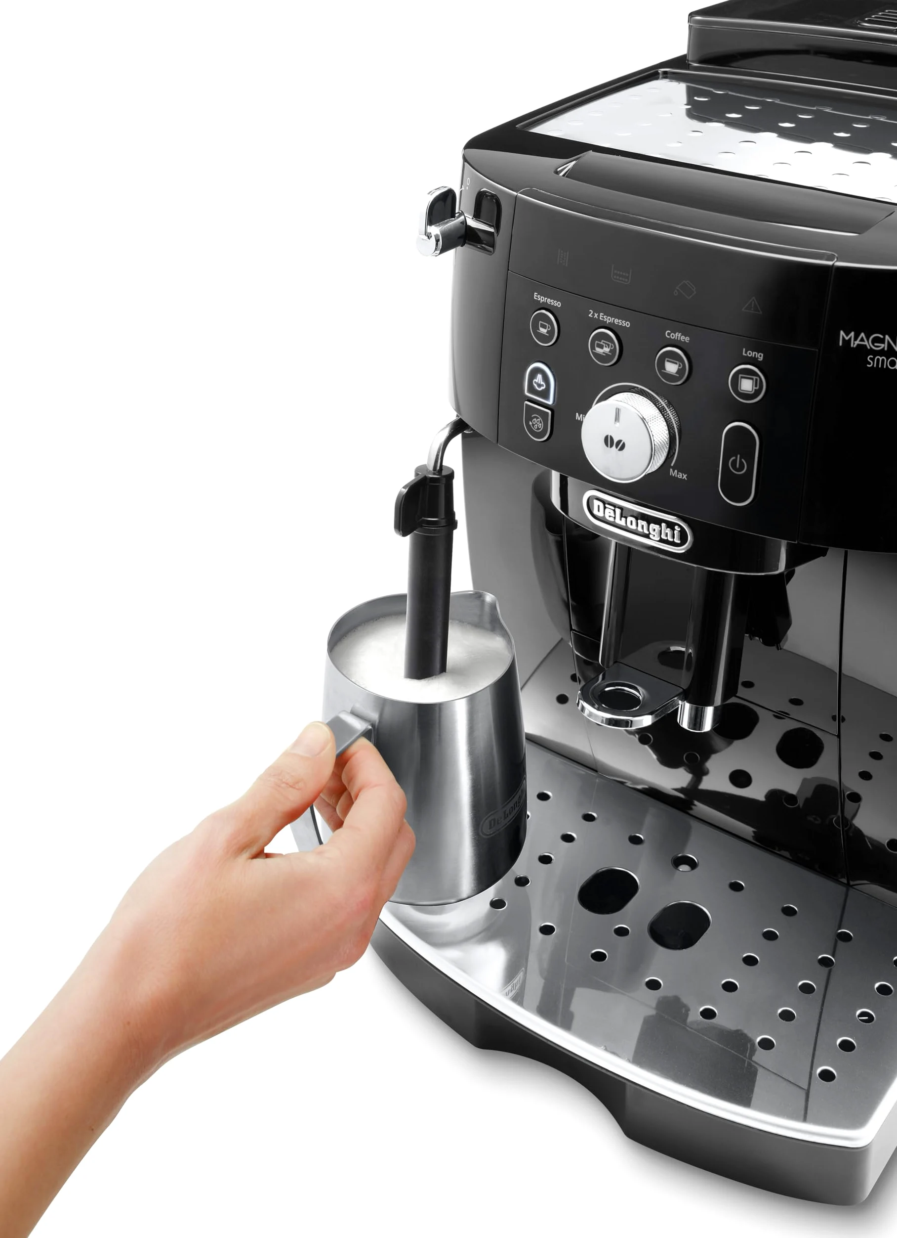 De'Longhi Magnifica S Smart ECAM230.13.B Macchina da Caffè Automatica per Espresso e Cappuccino, Caffè in Grani o in Polvere, 1450 W, Nero