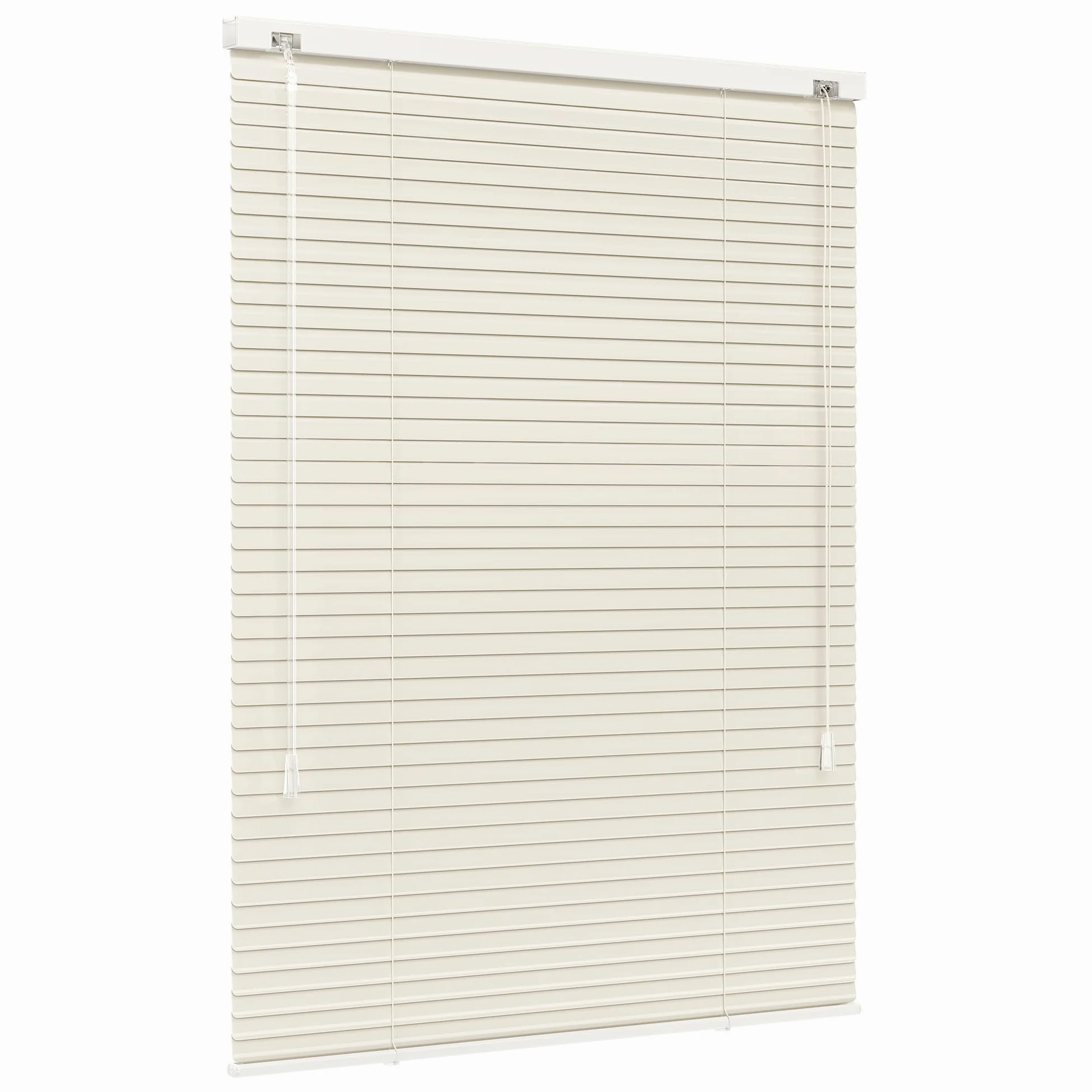 Jalousiescout Tenda veneziana senza luce Tenda in alluminio, tenda oscurante, innovativa tecnologia oscurante, protezione della privacy, senza foratura, 145 x 200 cm, beige opaco