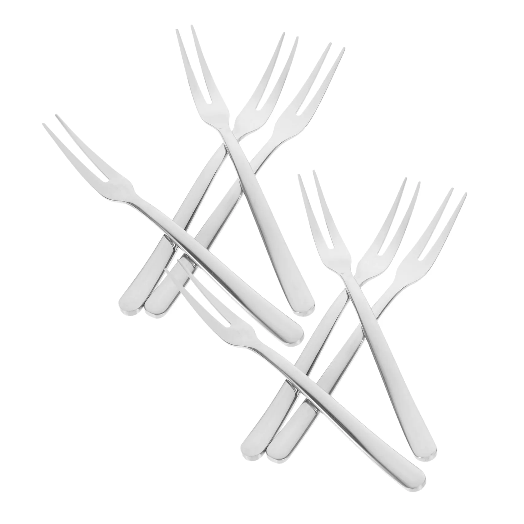 VALICLUD 8pezzi Forchette in Acciaio Inox di Forchette Piccole per Antipasti Insalata e Frutta da Dessert per Feste e Menù
