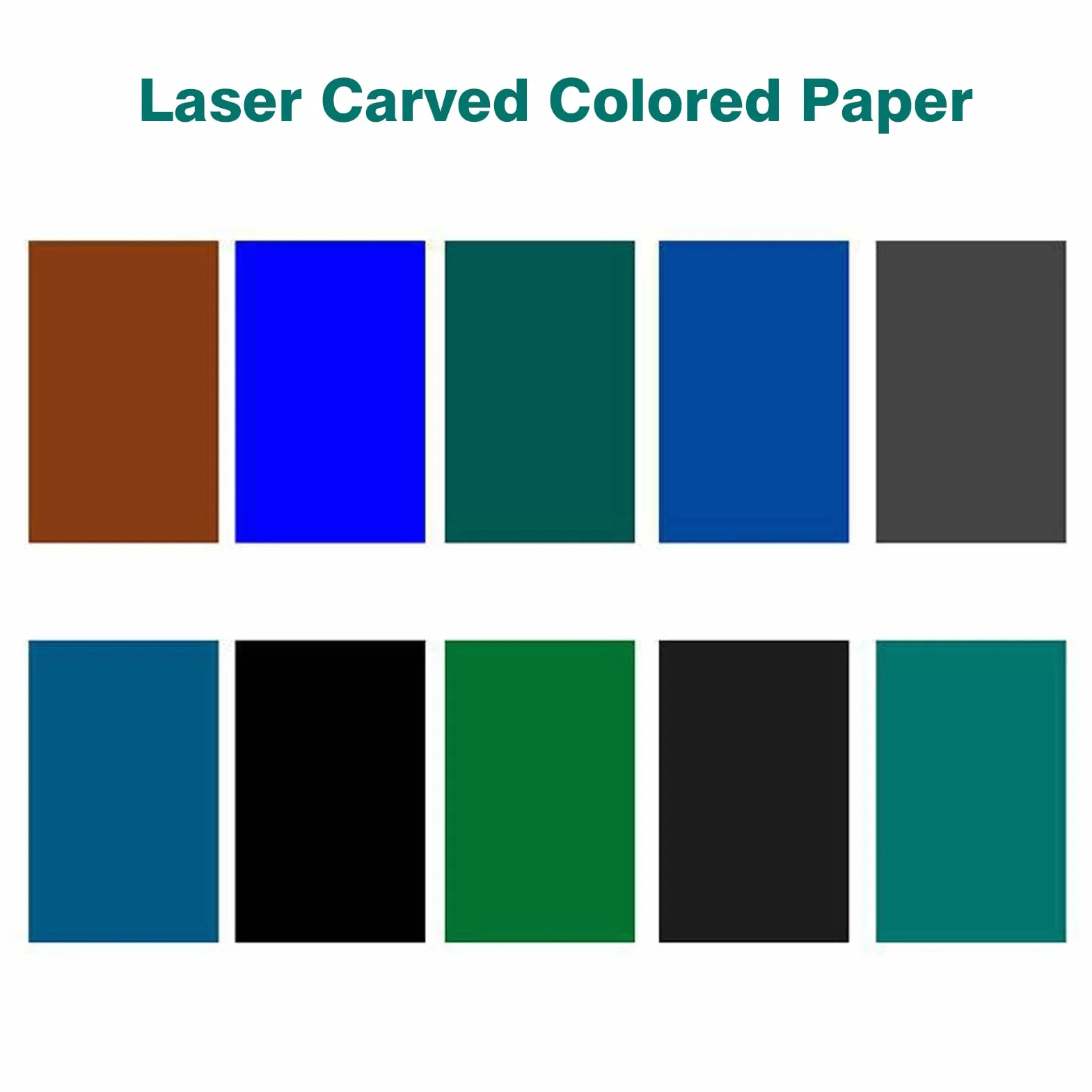 Carta per Incisione Laser 27x39cm 10 Pezzi Colorata Non Metallici